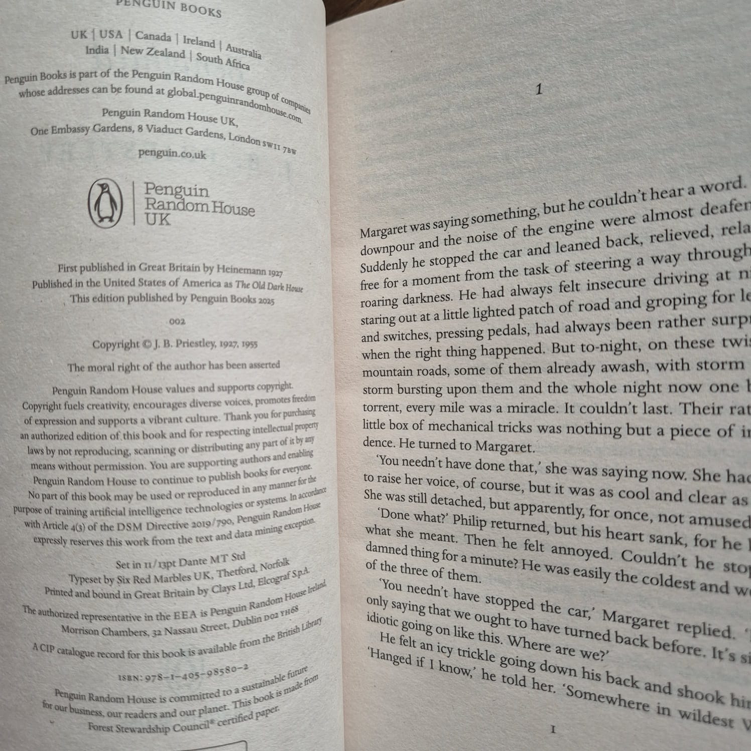 'Benighted' by J. B. Priestley