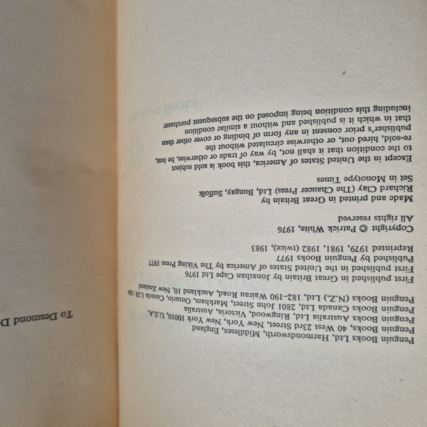 'A Fringe of Leaves' by Patrick White