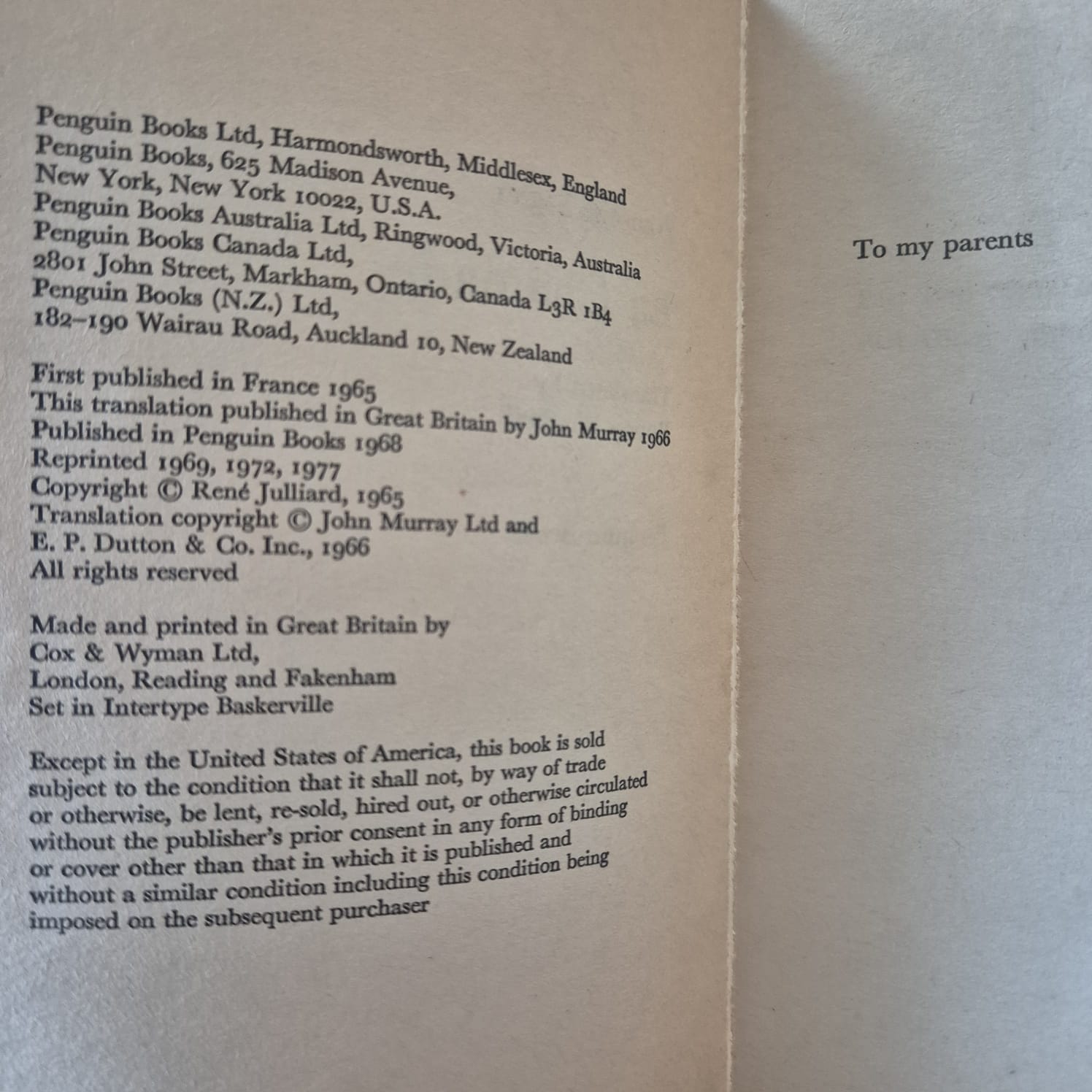 'La Chamade' by Françoise Sagan