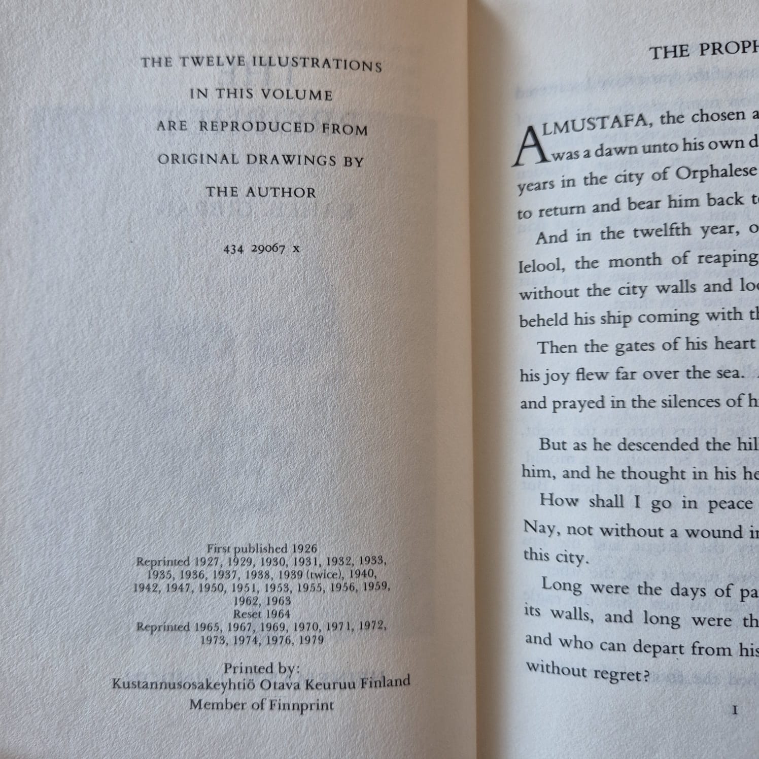 'The Prophet' by Kahil Gibran