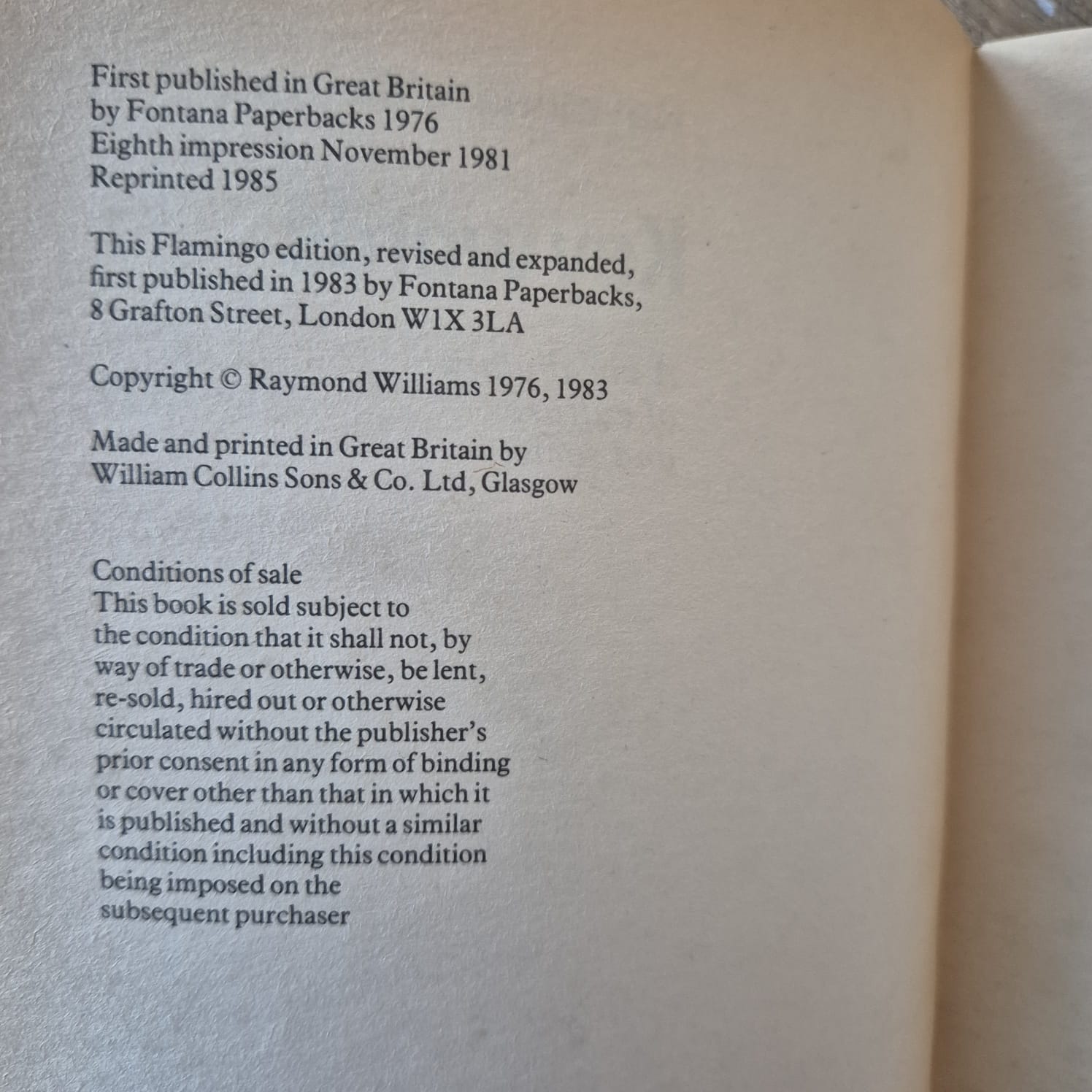 'Keywords' by Raymond Williams