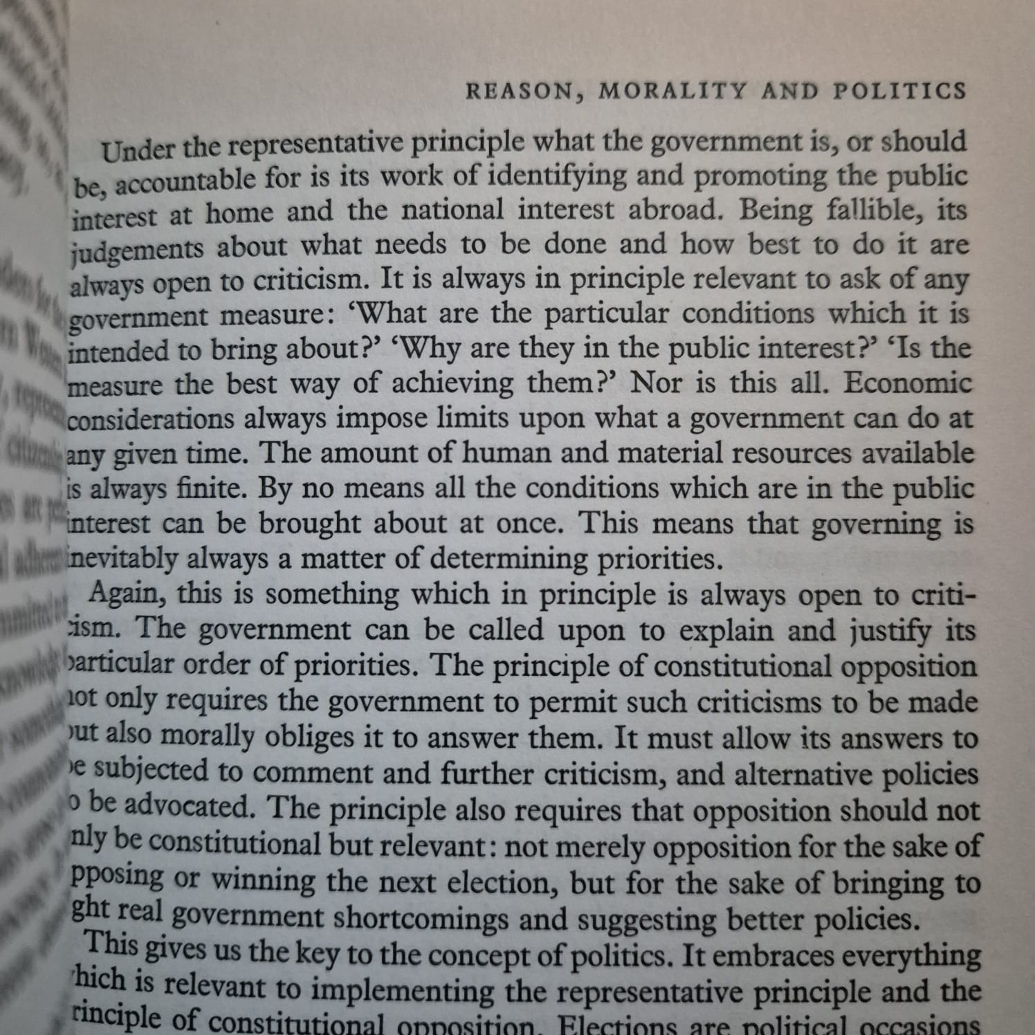 'The Morality of Politics' edited by Bhikhu Parekh & R. N. Berki