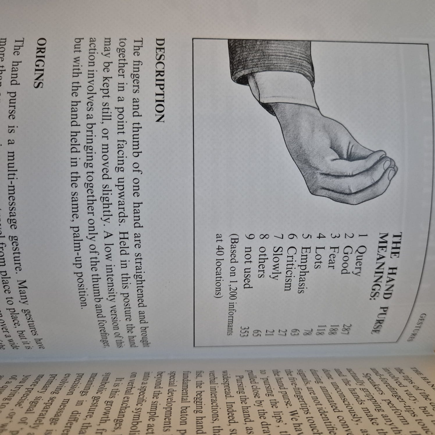 'Gestures: Their Origins and Distribution' by Desmond Morris, Peter Collett, Peter Marsh & Marie O’Shaughnessy