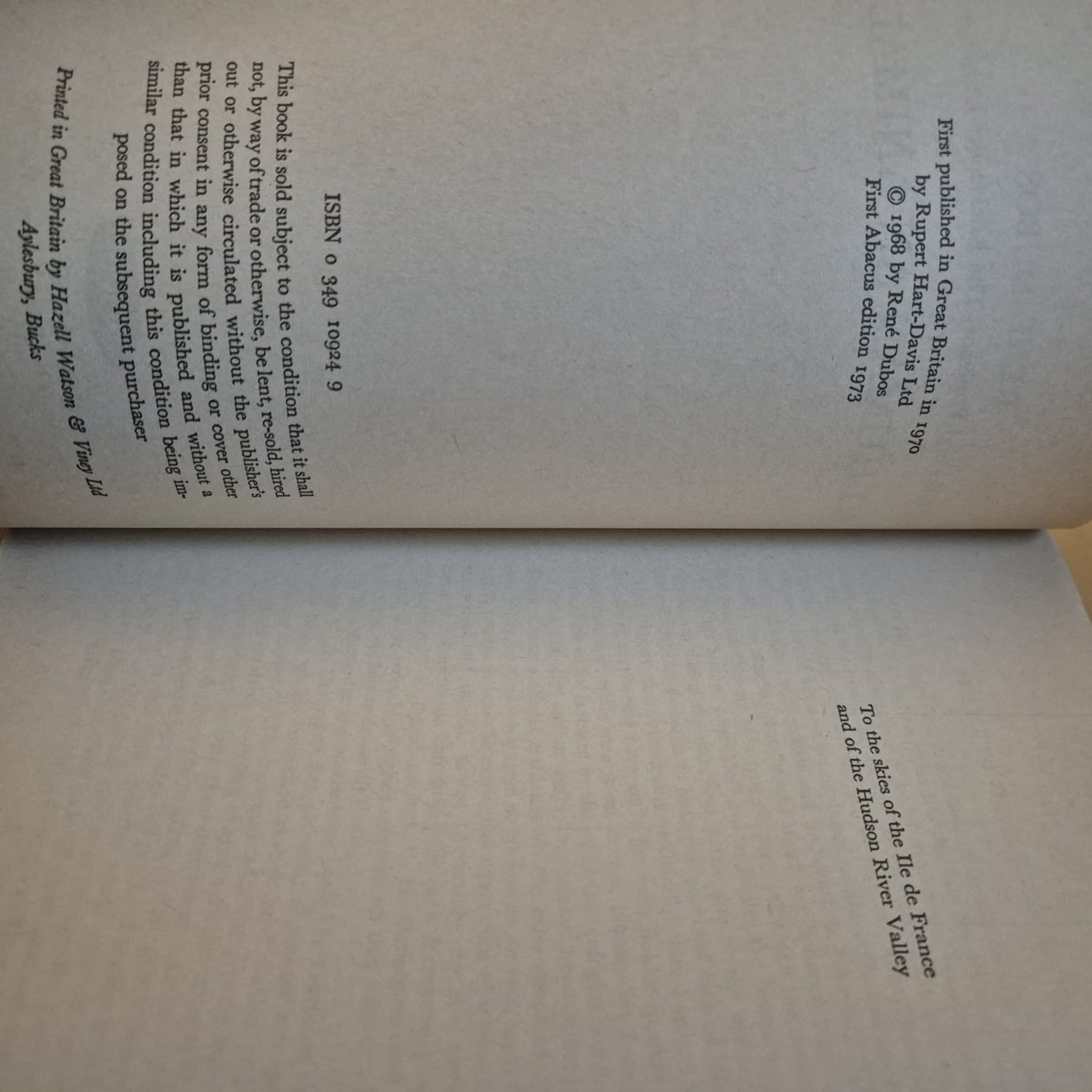 'So Human an Animal' by René Dubos