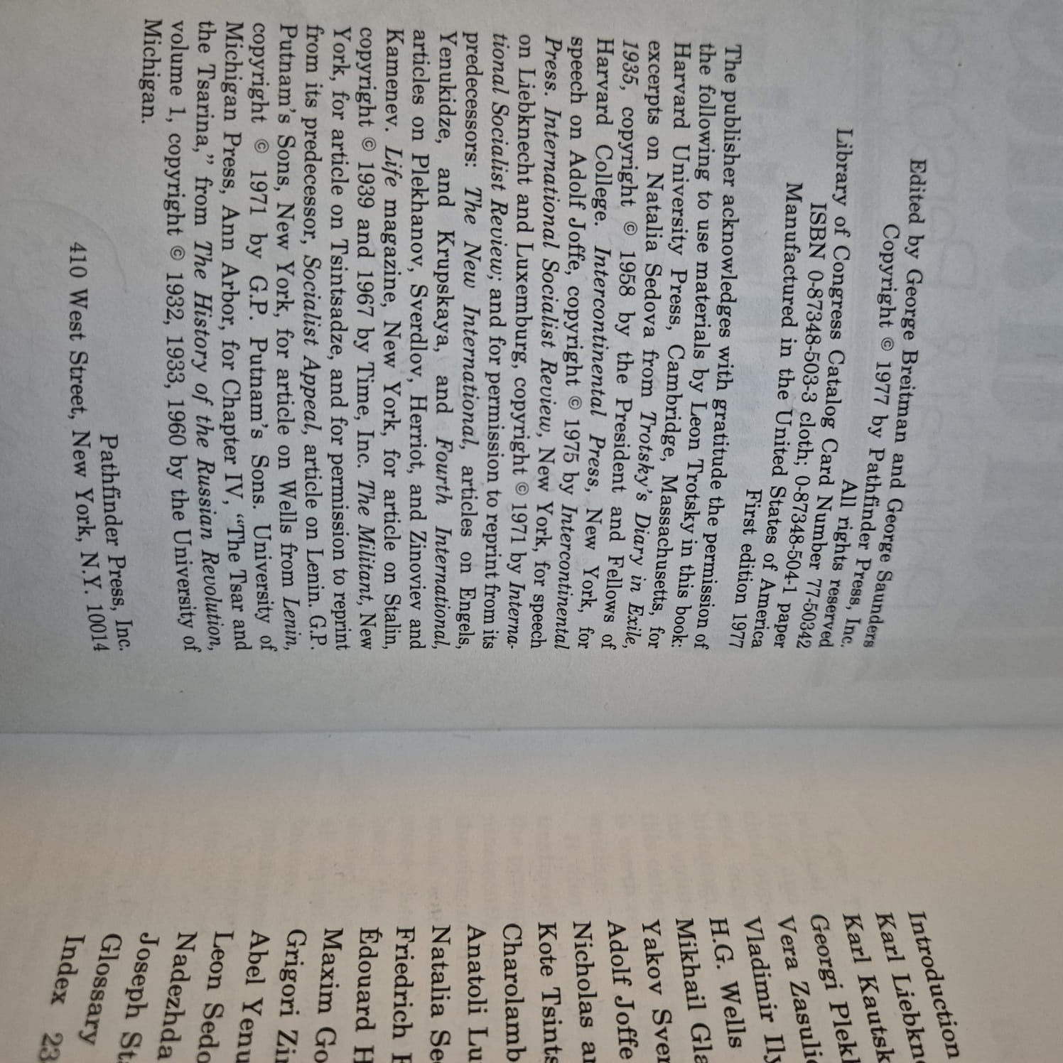 'Portraits: Political & Personal' by Leon Trotsky