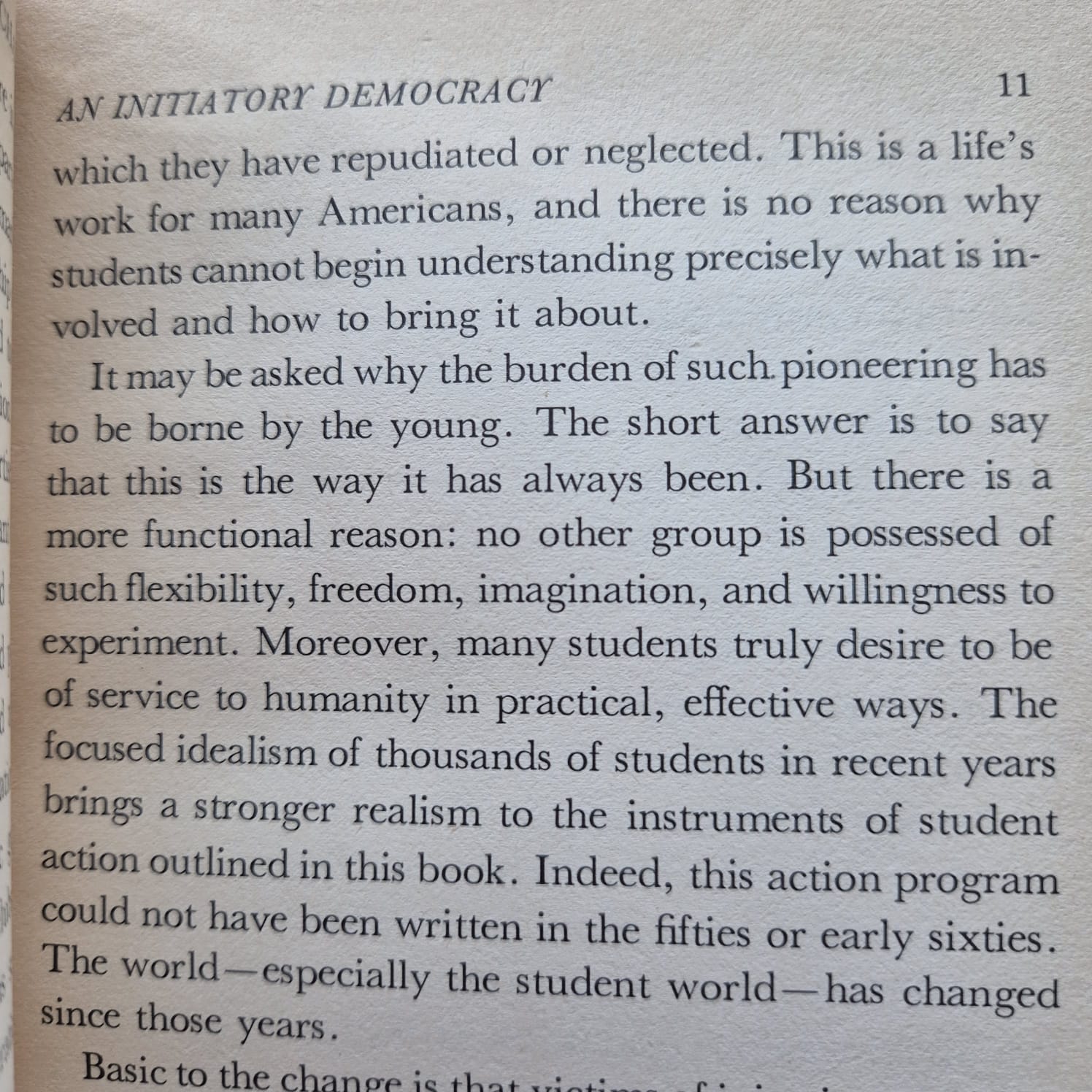 'Action for a Change' by Ralph Nader and Donald Ross