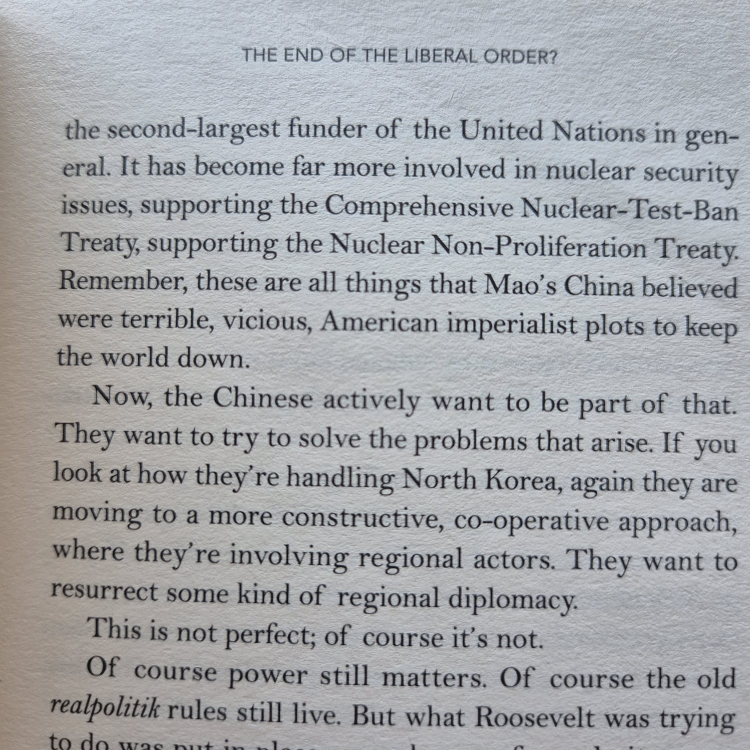 'The End of the Liberal Order?' by Niall Ferguson and Fareed Zakaria