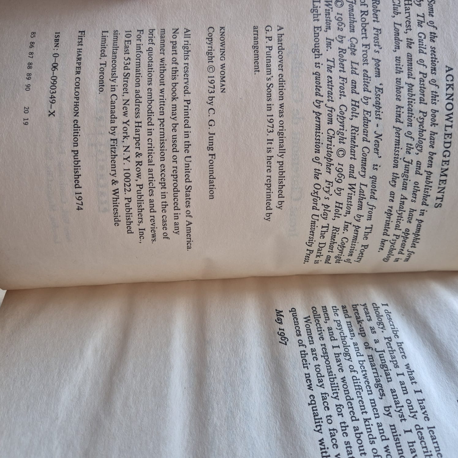 'Knowing Woman: A Feminine Psychology' by Irene Claremont de Castillejo