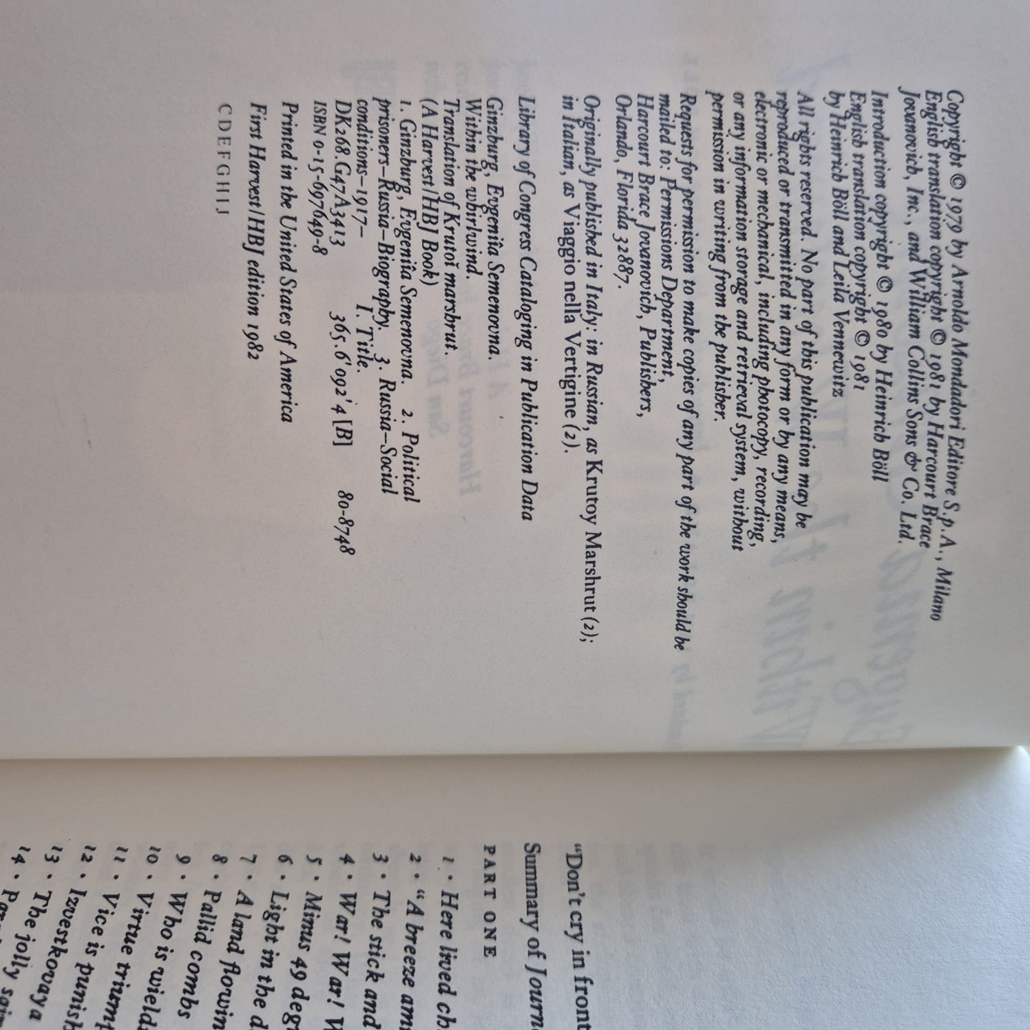 'Within the Whirlwind' by Eugenia Ginzburg