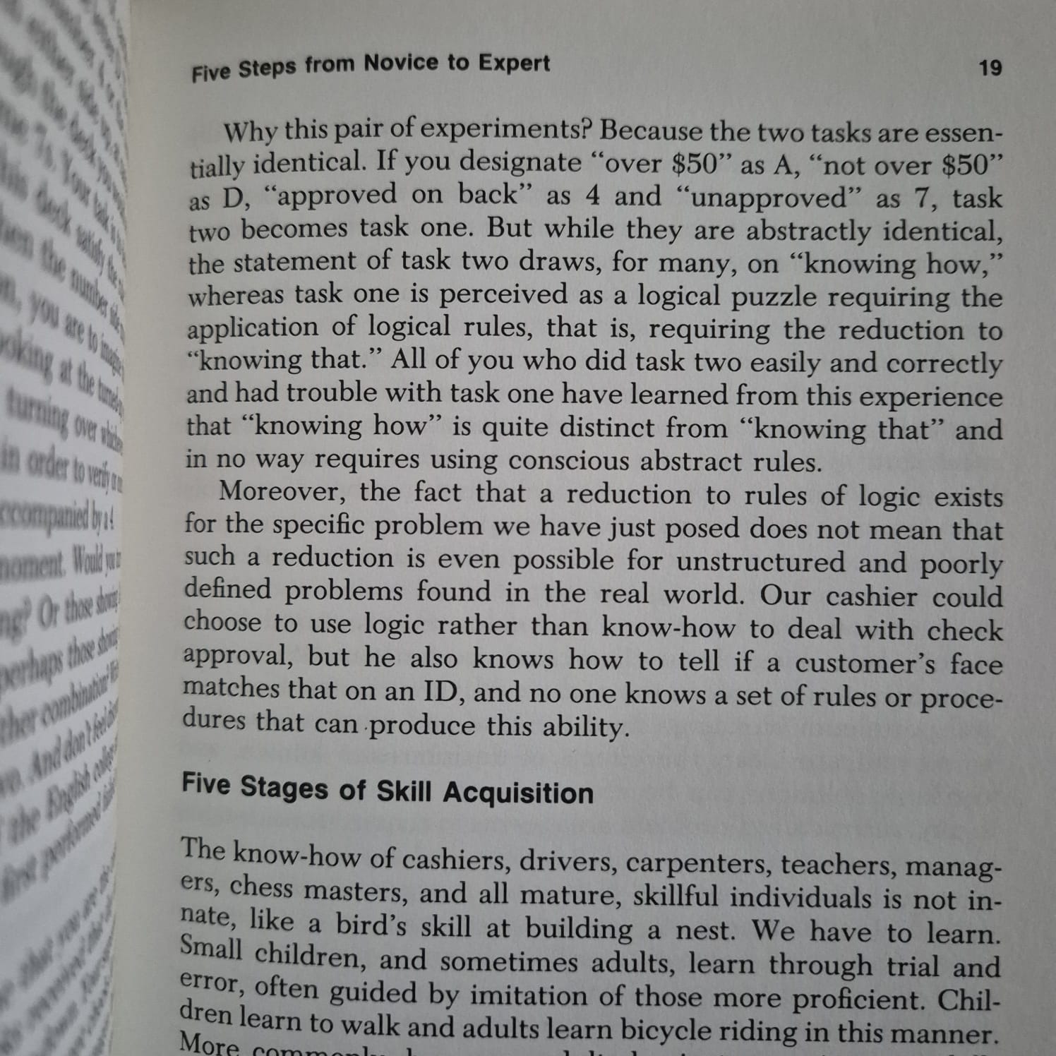 'Mind Over Machine: The Power of Human Intuition and Expertise in the Era of the Computer' by Hubert L. Dreyfus and Stuart E. Dreyfus