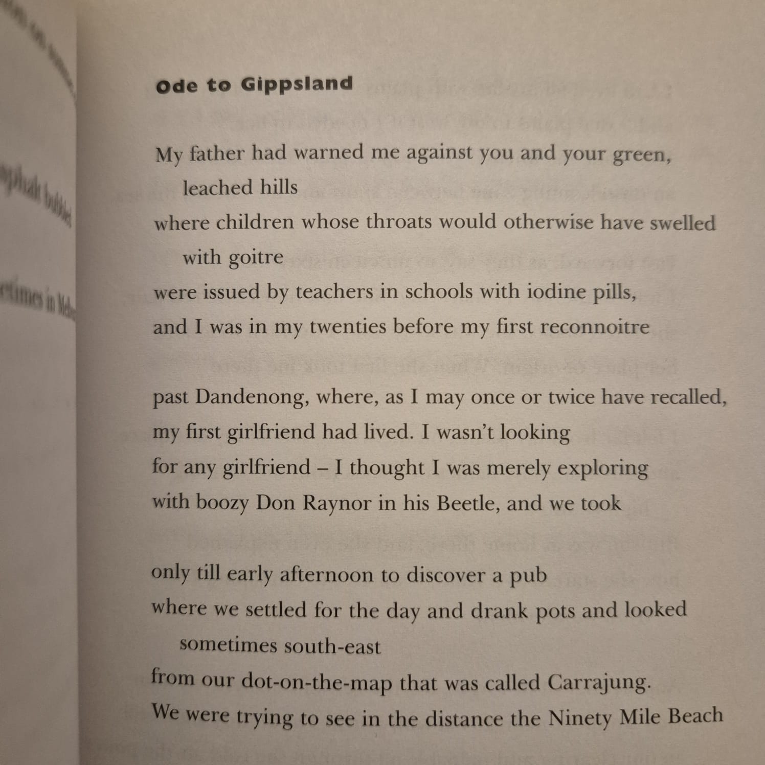 'Green Shadows and Other Poems' by Gerald Murnane (signed edition)
