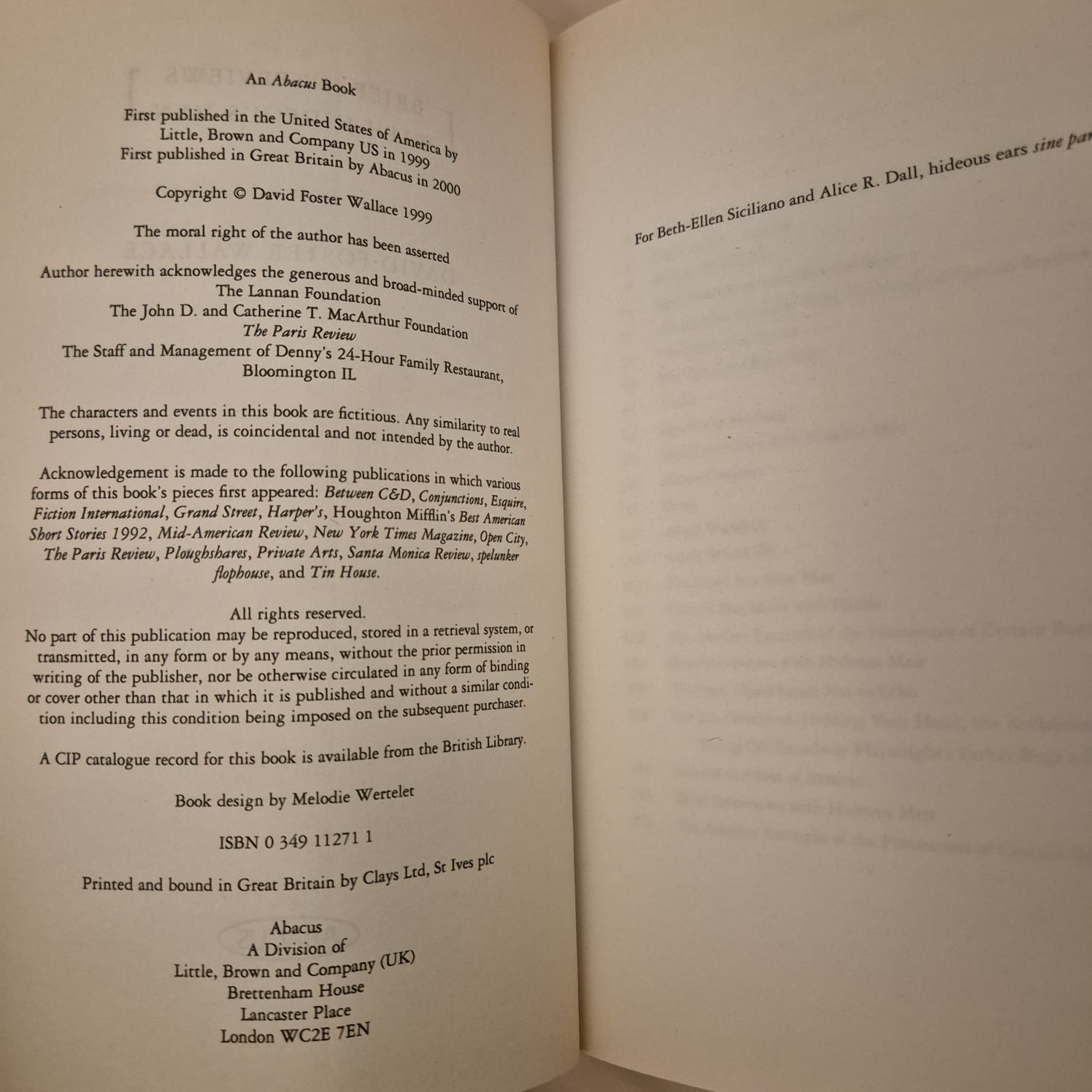 'Brief Interviews with Hideous Men' by David Foster Wallace