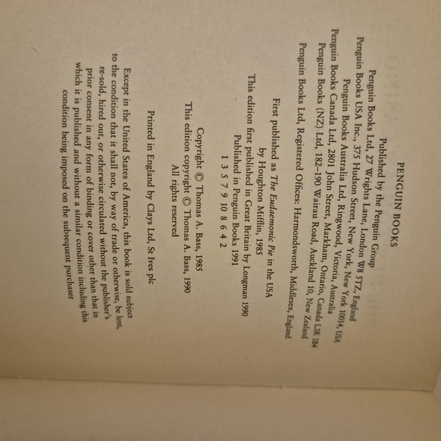 'The Newtonian Casino' by Thomas A. Bass