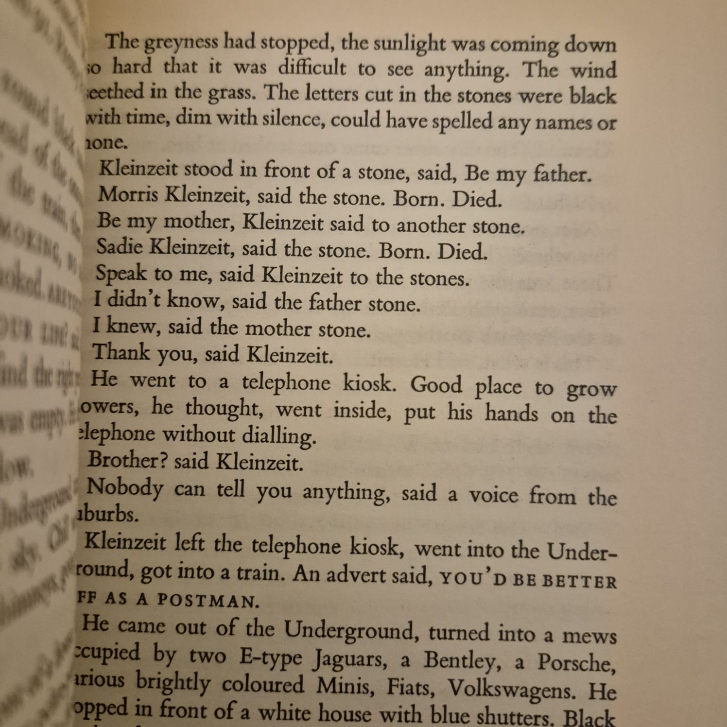 'Kleinzeit' by Russell Hoban