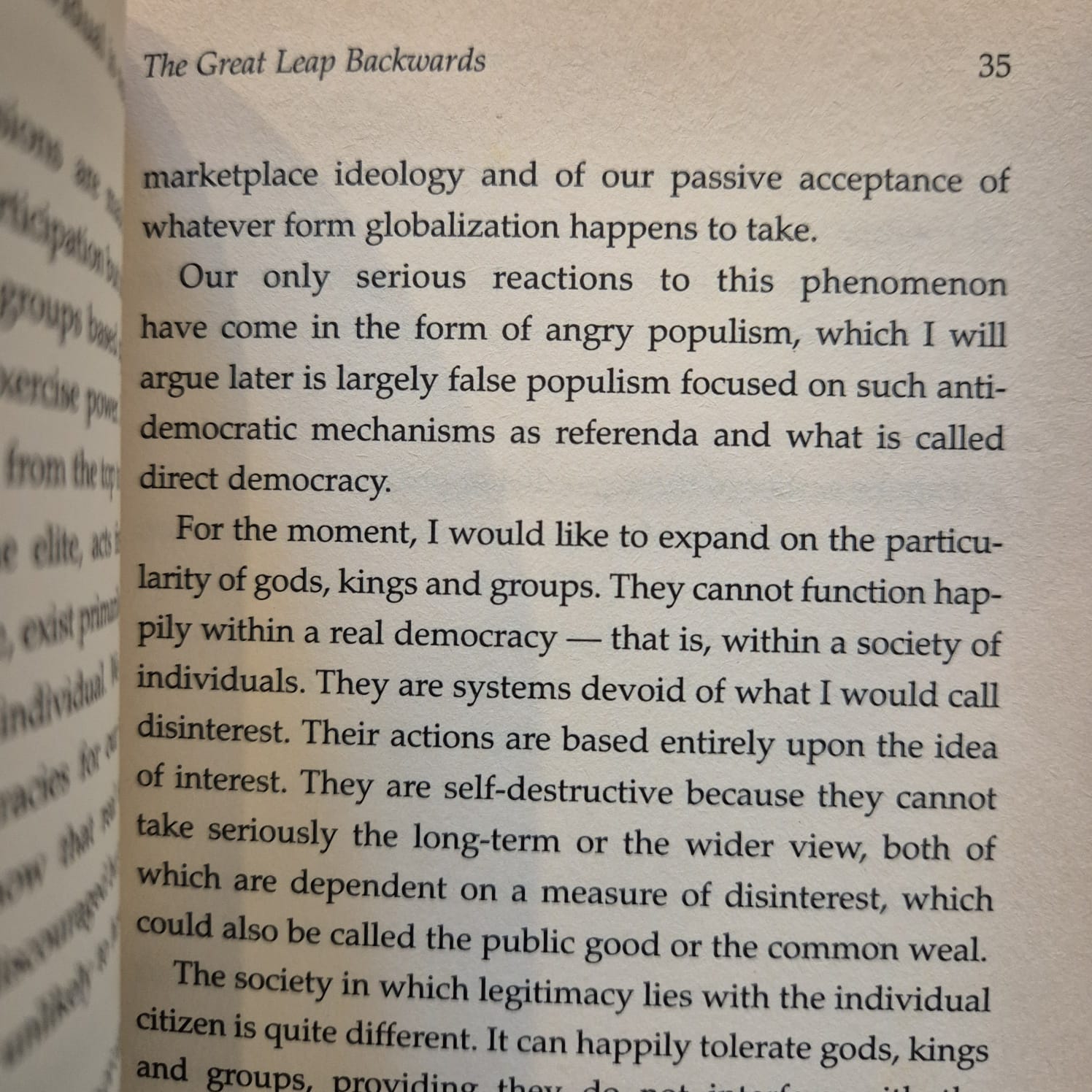 'The Unconscious Civilization' by John Ralston Saul