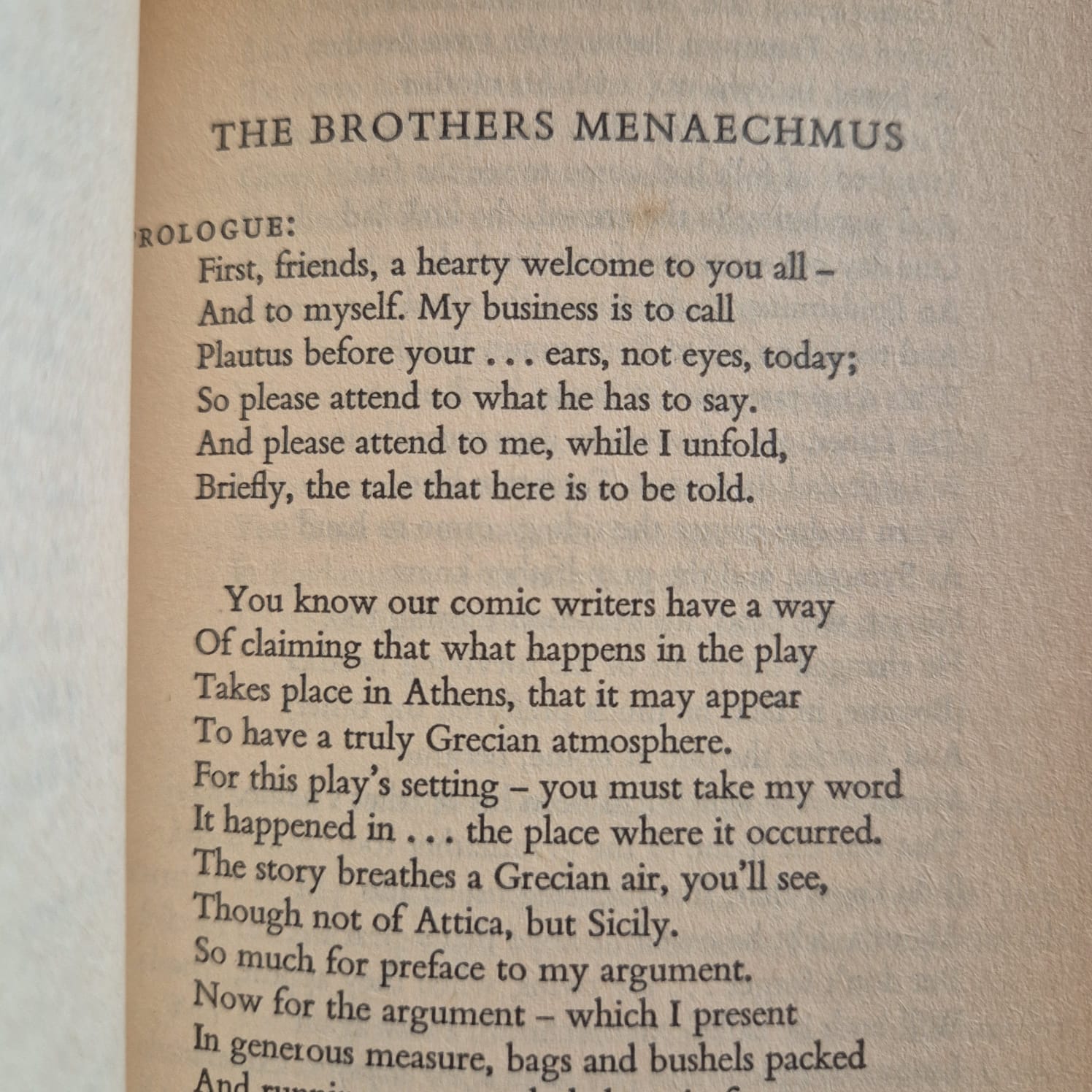 'The Pot of Gold and Other Plays' by Plautus