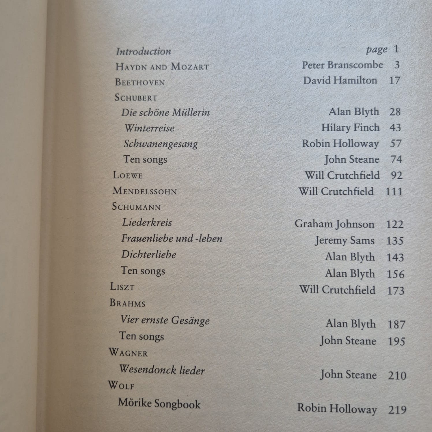 'Song on Record, Volume I: Lieder' edited by Alan Blyth