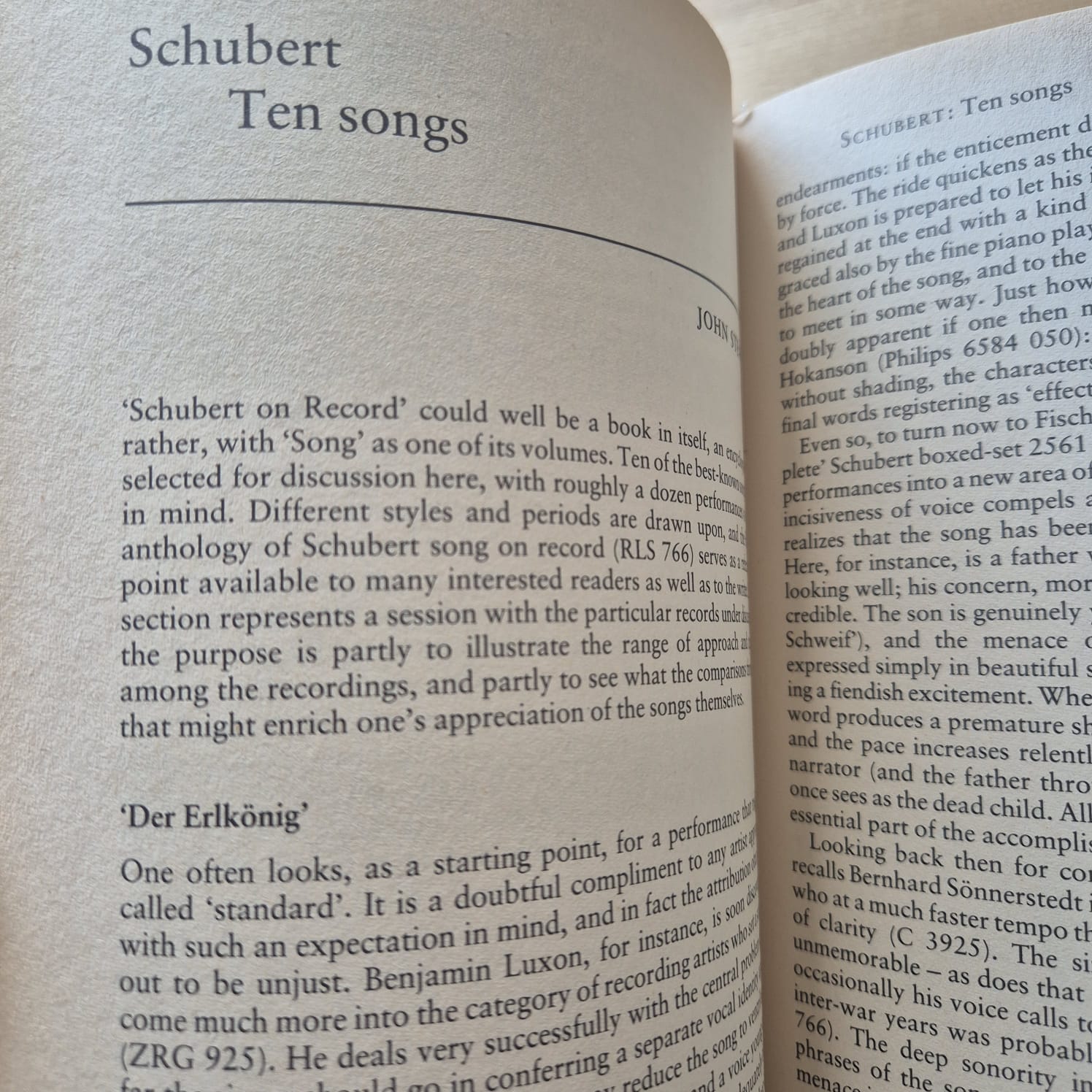 'Song on Record, Volume I: Lieder' edited by Alan Blyth