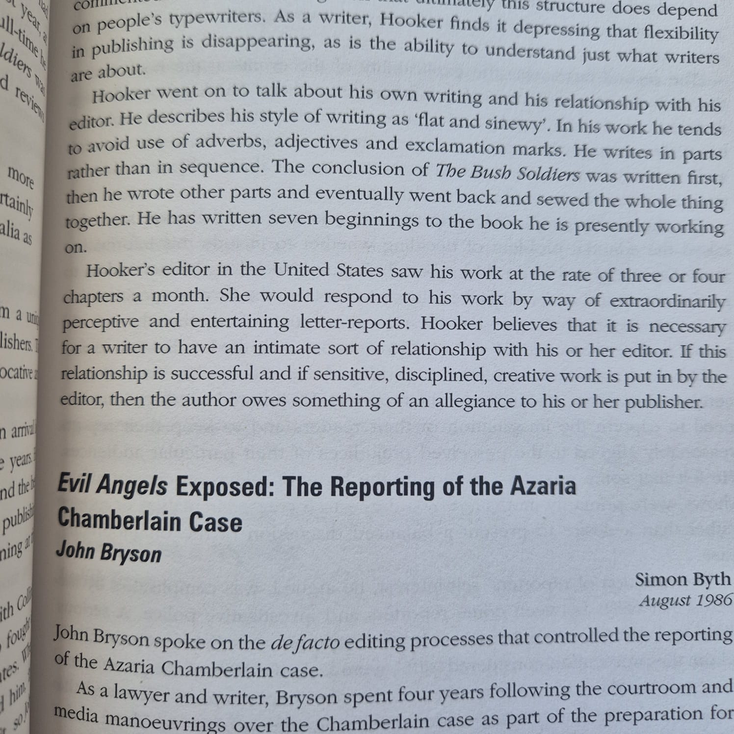 'At the Typeface: Selections from the Newsletter of the Victorian Society of Editors' edited by Janet Mackenzie (signed copy)