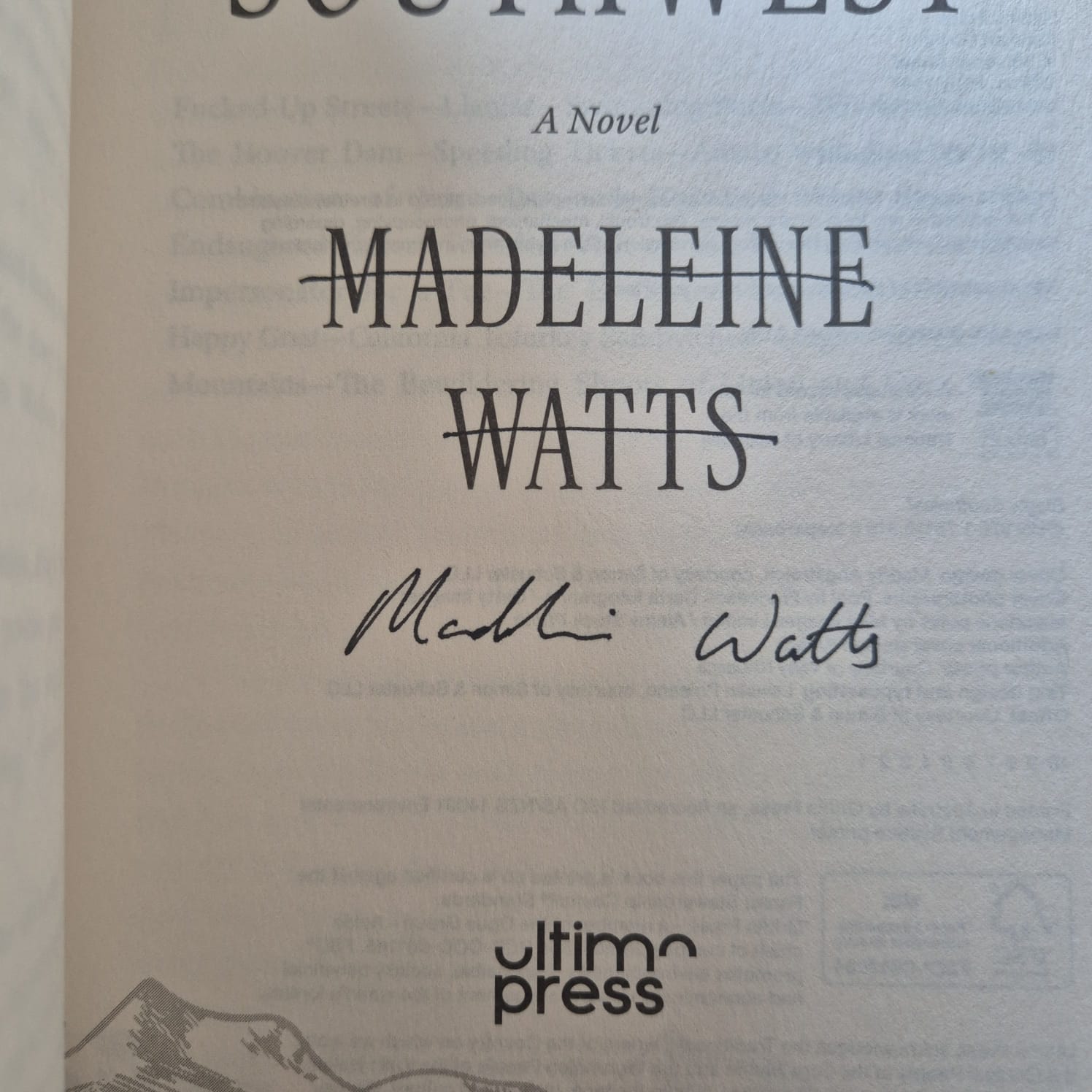 'Elegy, Southwest' by Madeleine Watts (signed)