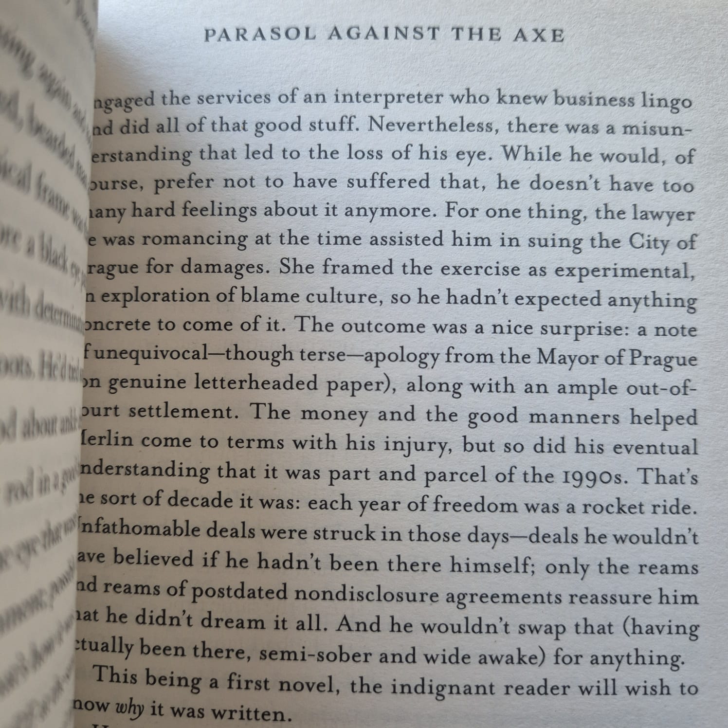 'Parasol Against the Axe' by Helen Oyeyemi