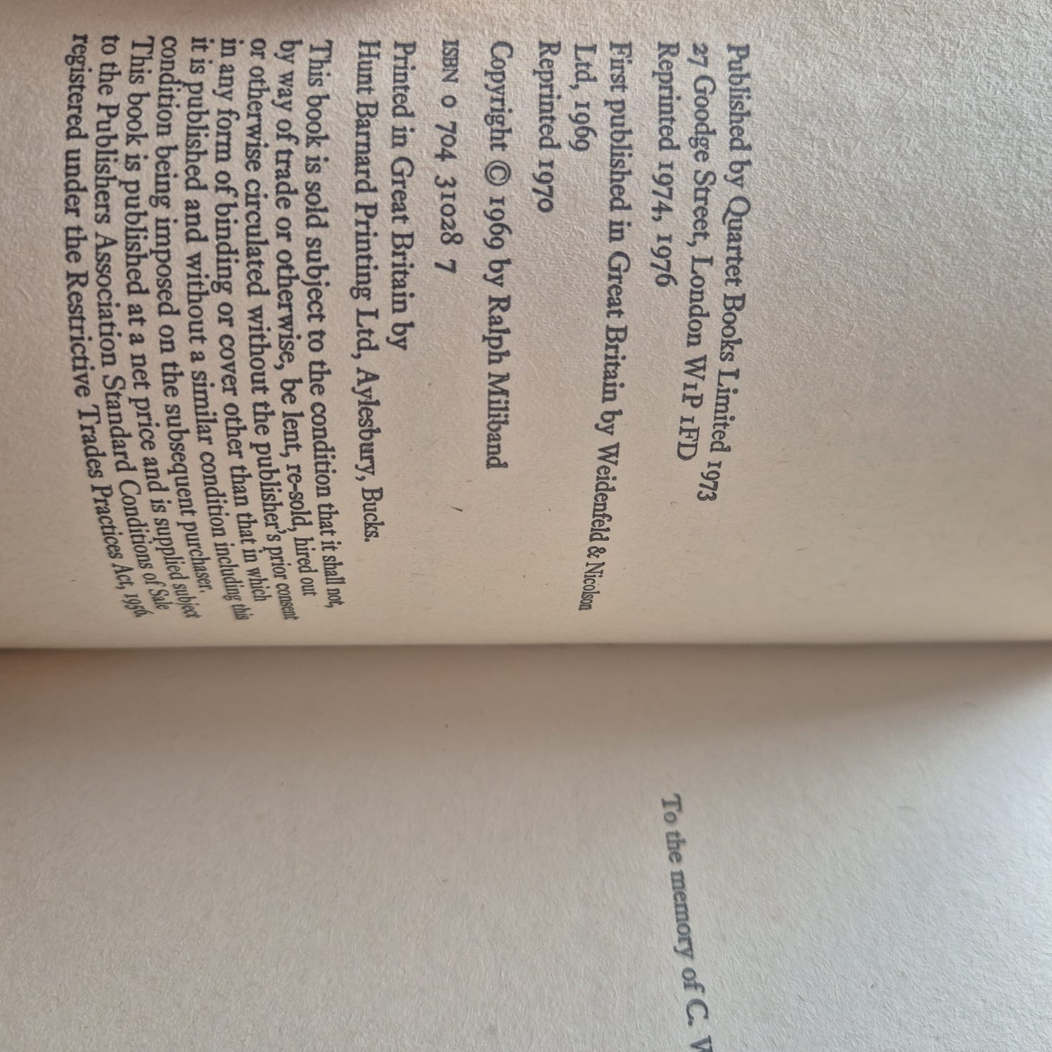'The State in Capitalist Society' by Ralph Miliband