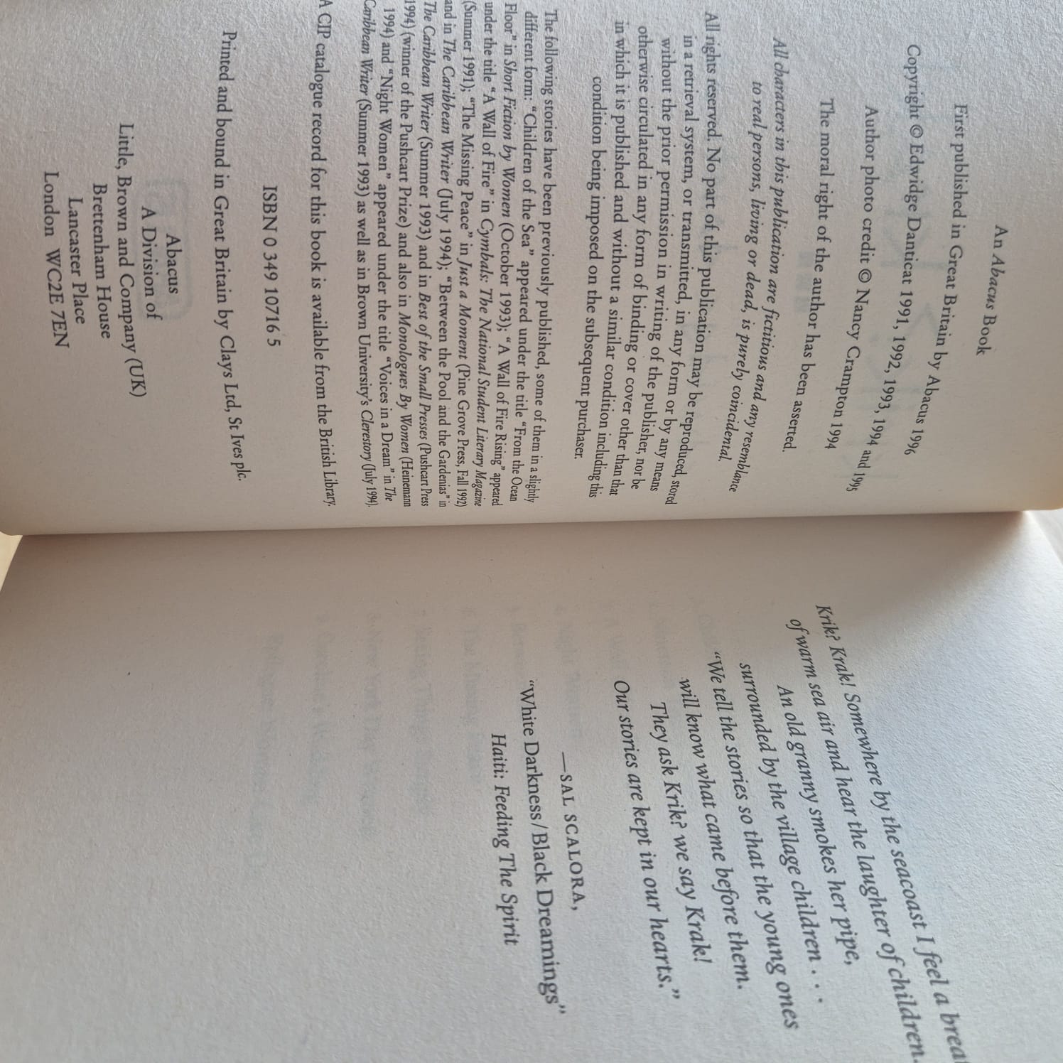 'Krik? Krak!' by Edwidge Danticat