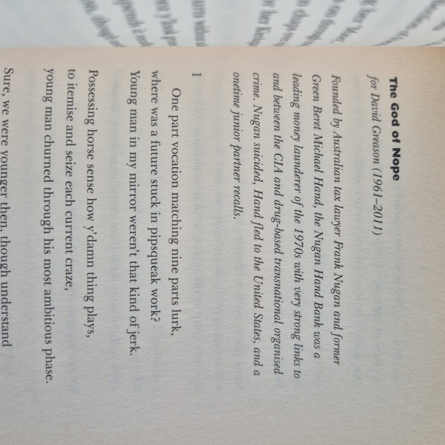 'Prepare the Cabin for Landing' by Alan Wearne