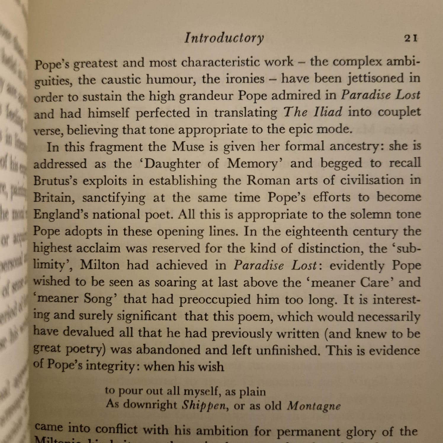 'Alexander Pope' by Yasmine Gooneratne