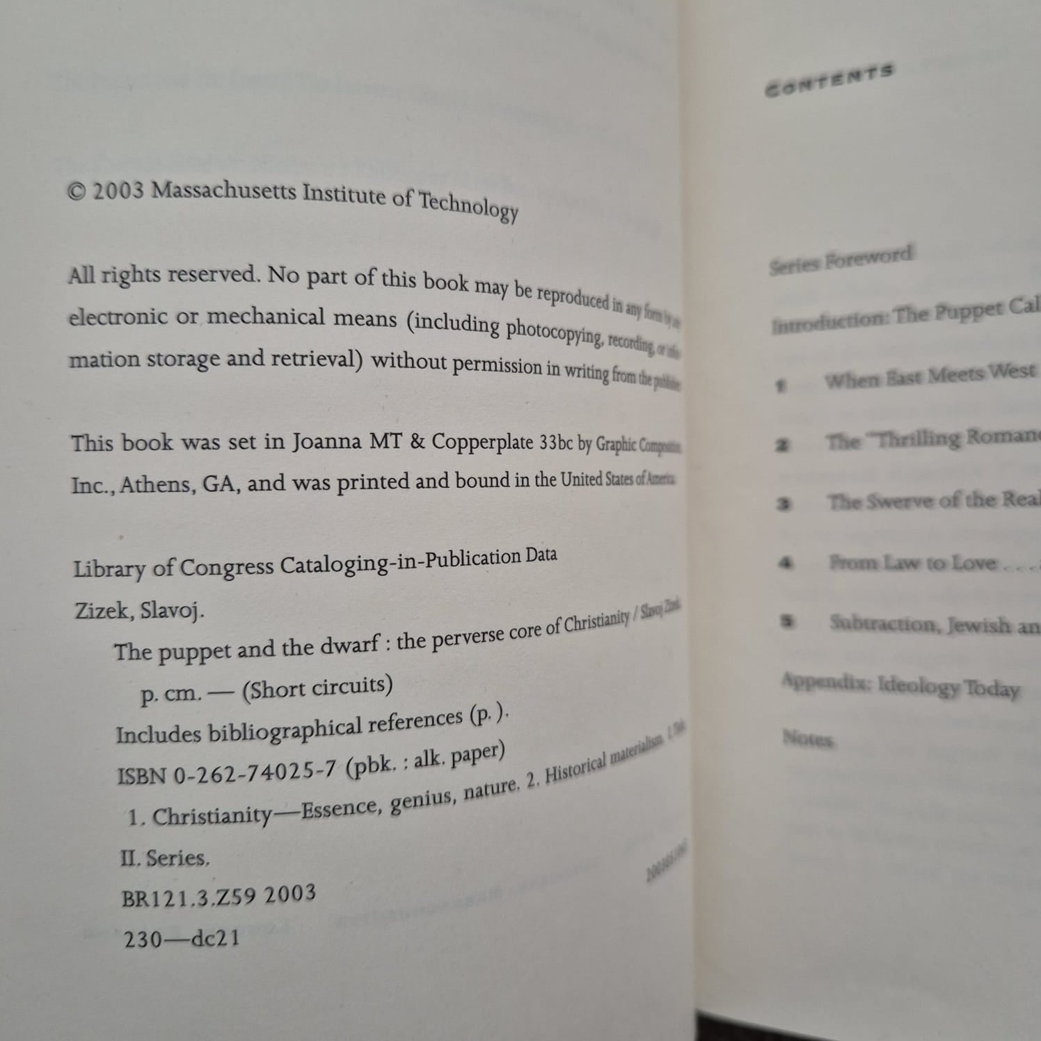 'The Puppet and the Dwarf: The Perverse Core of Christianity' by Slavoj Žižek