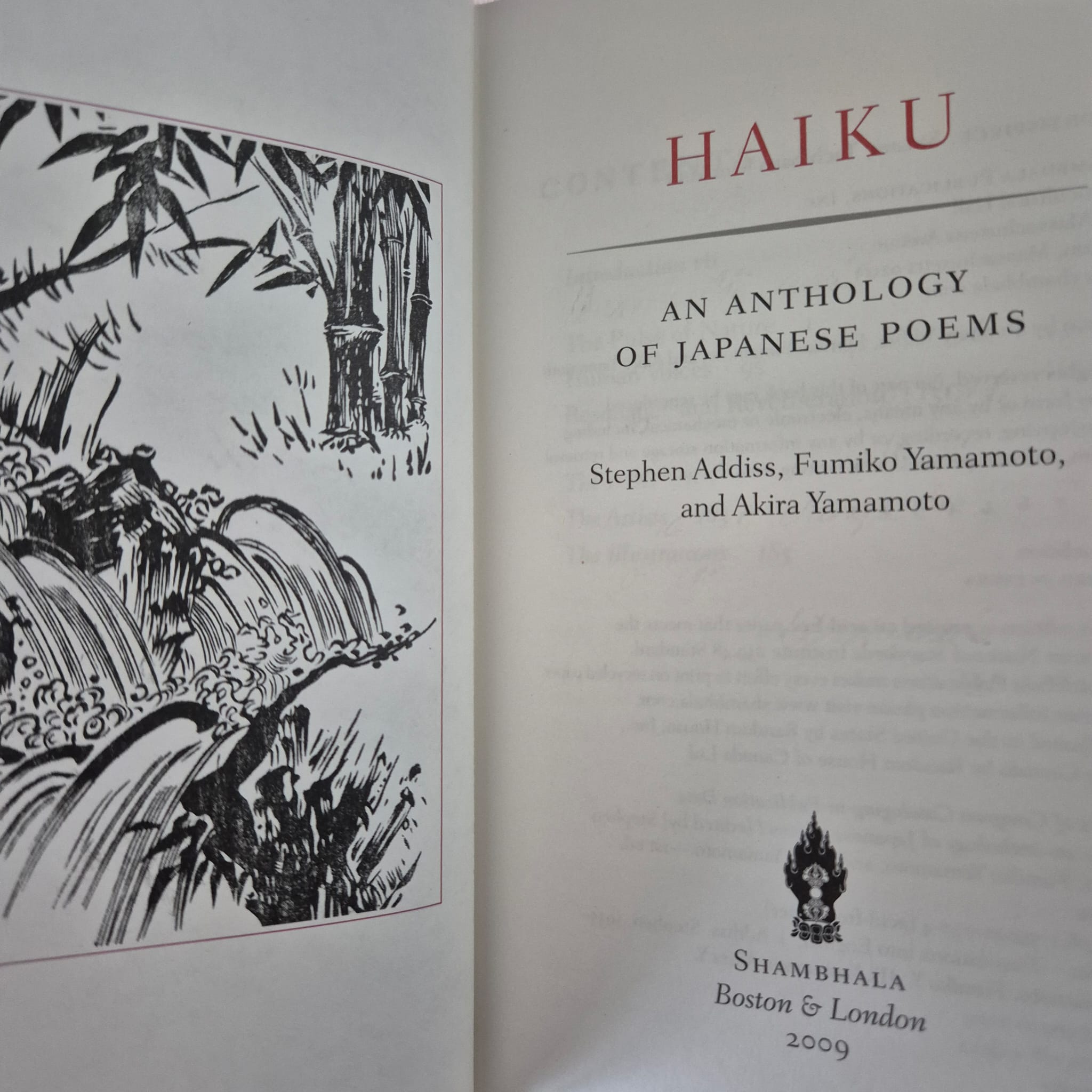 'Haiku: An Anthology of Japanese Poems' edited by Stephen Addiss, Fumiko Yamamoto & Akira Yamamoto
