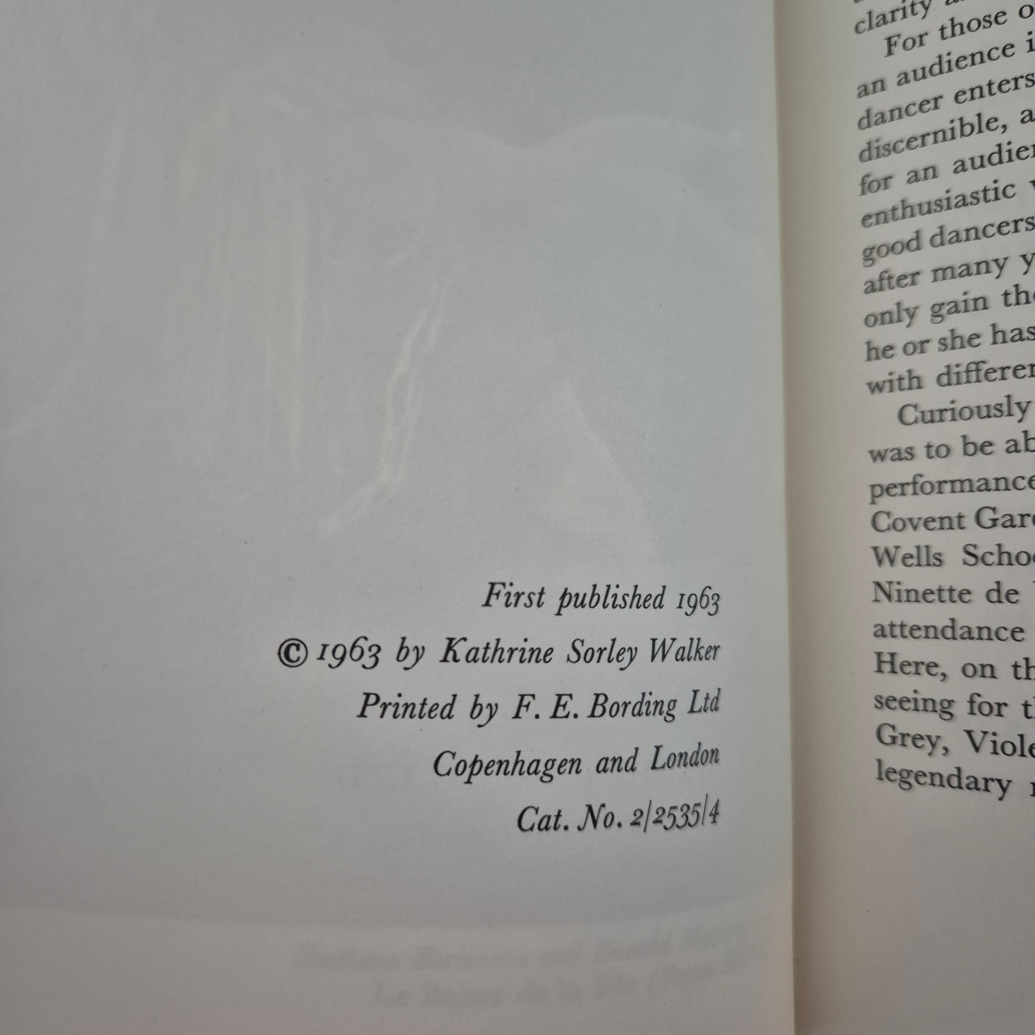 'Eyes on the Ballet' by Kathrine Sorley Walker