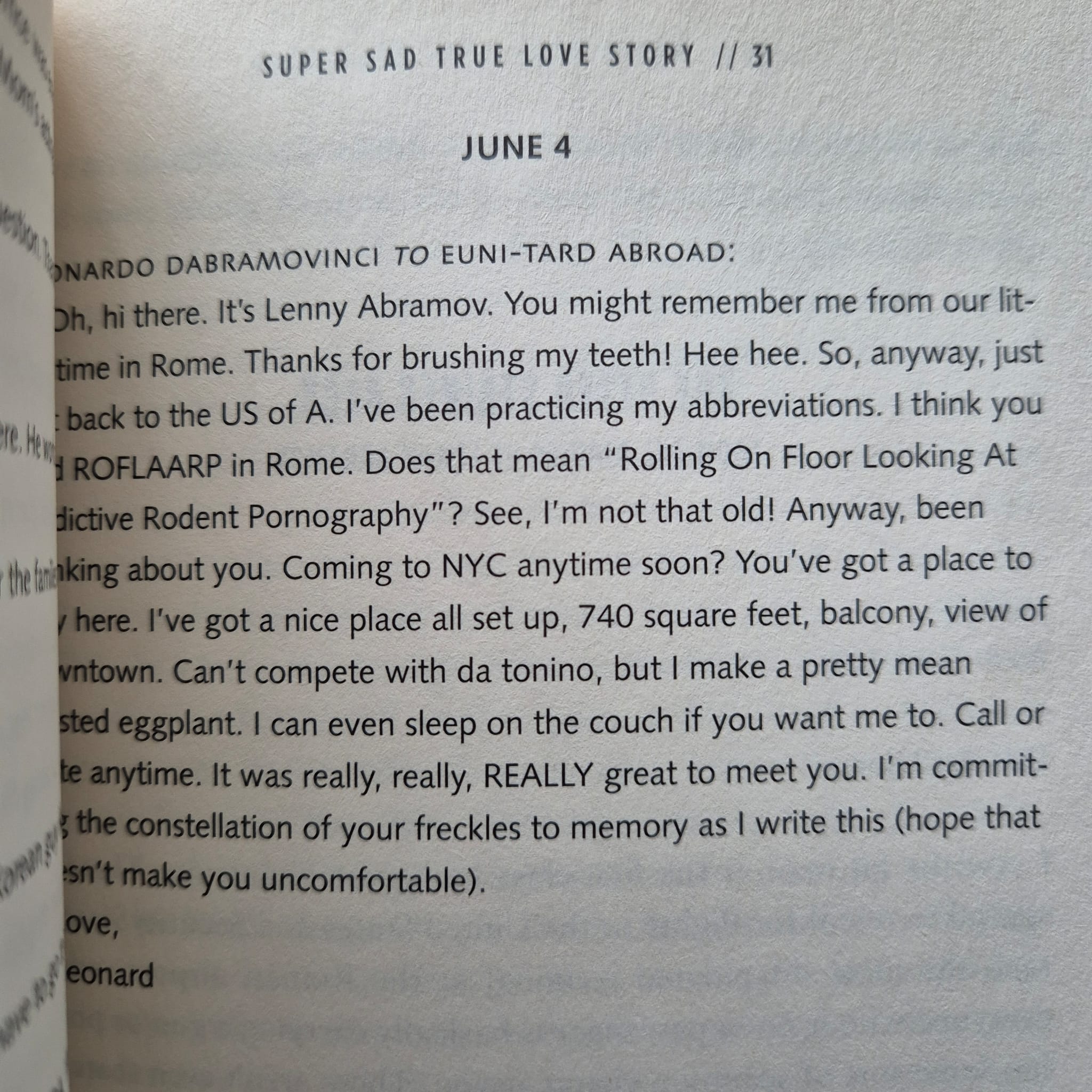 'Super Sad True Love Story' by Gary Shteyngart
