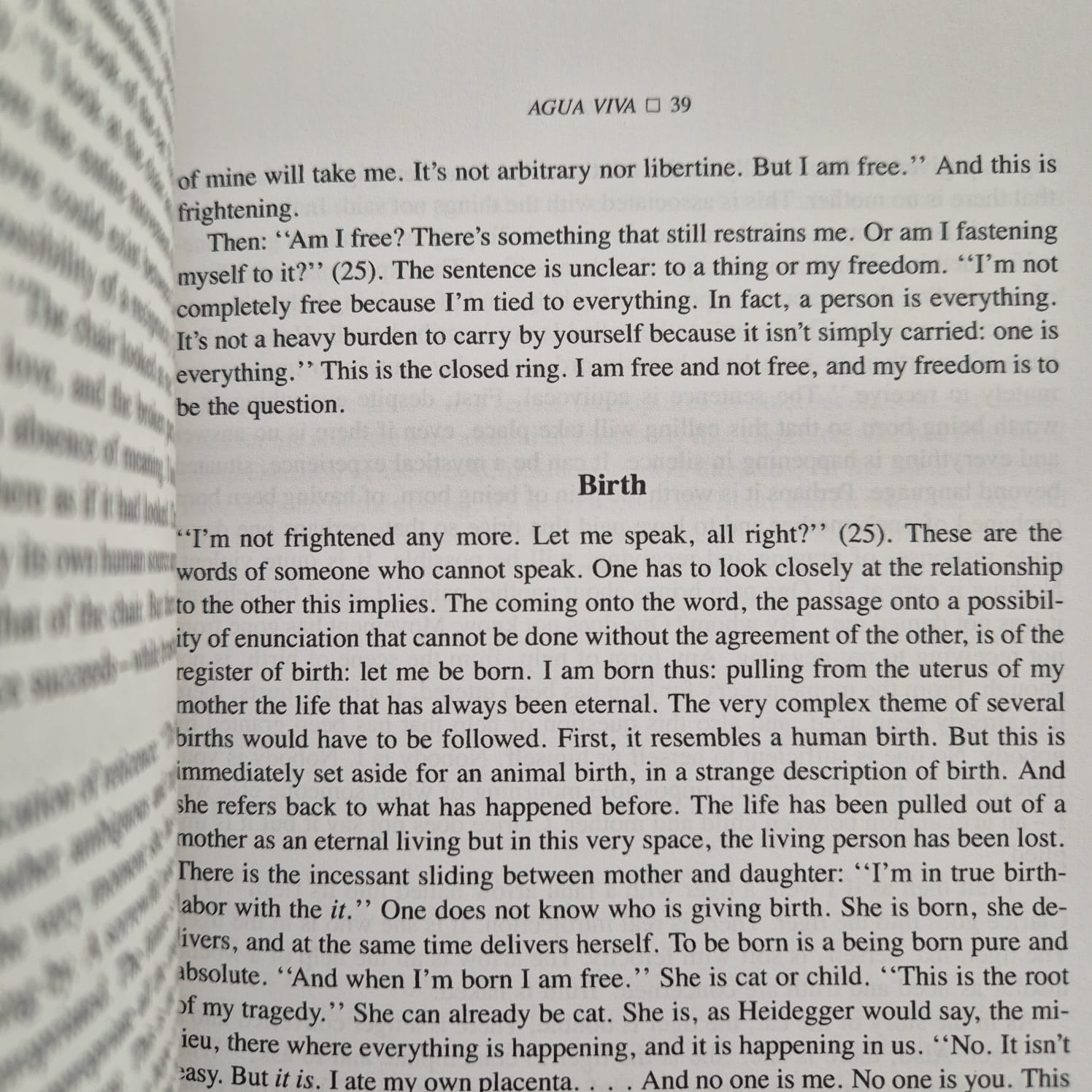 'Reading with Clarice Lispector' by Hélène Cixous