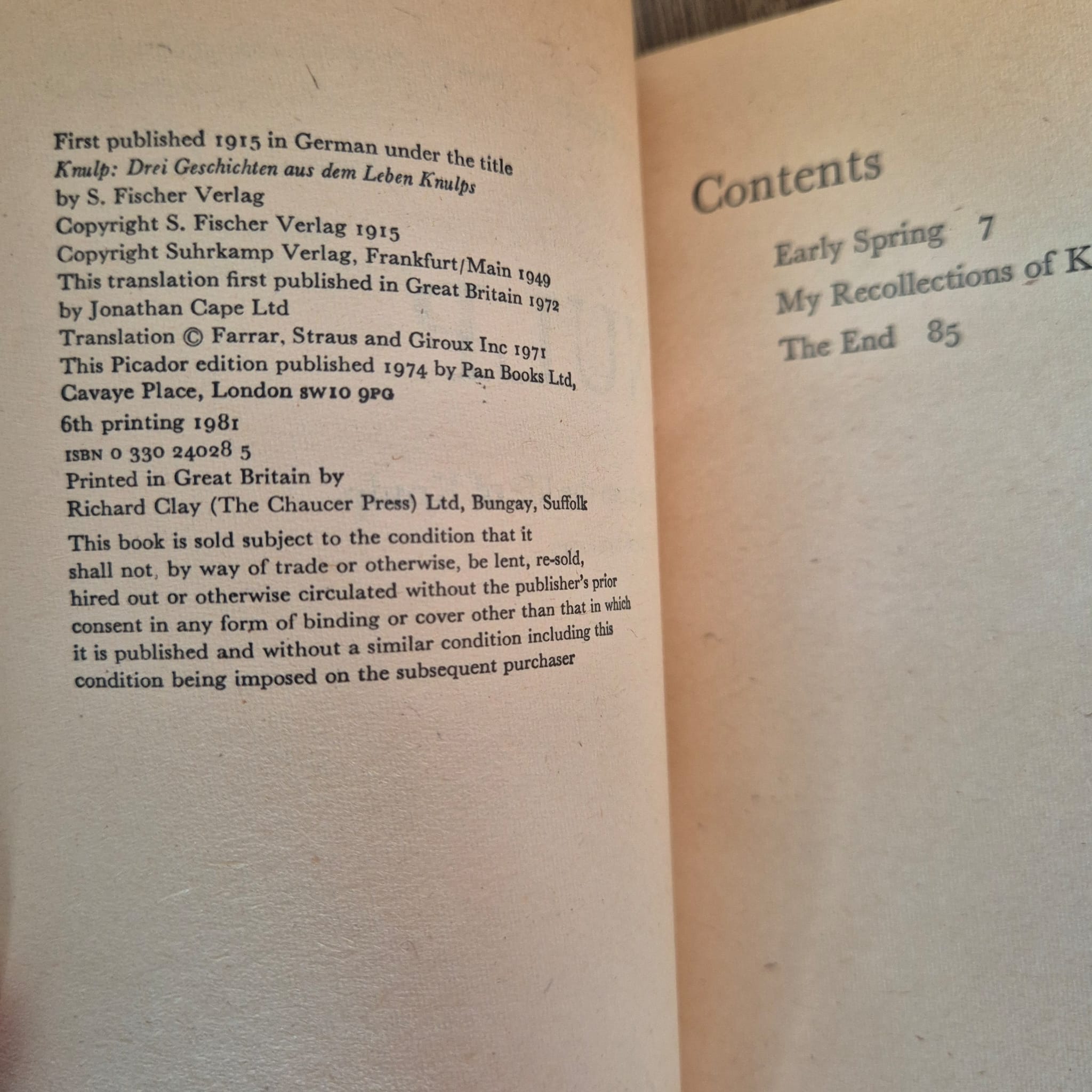 'Knulp' by Hermann Hesse