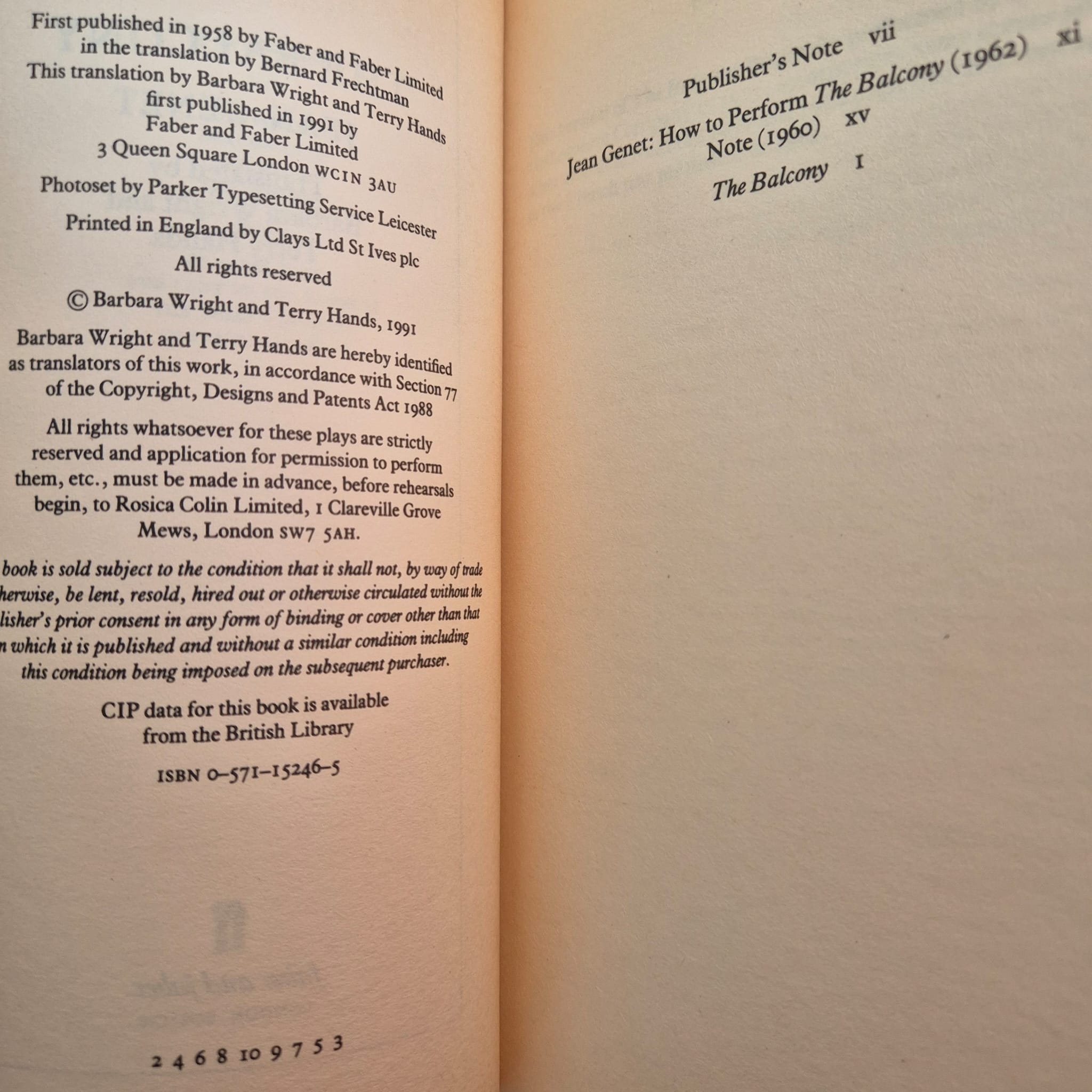 'The Balcony' by Jean Genet