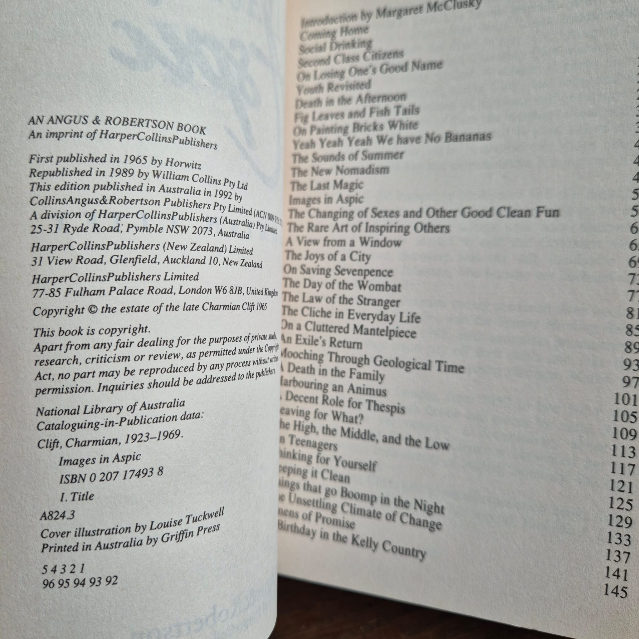 'Images in Aspic' by Charmian Clift