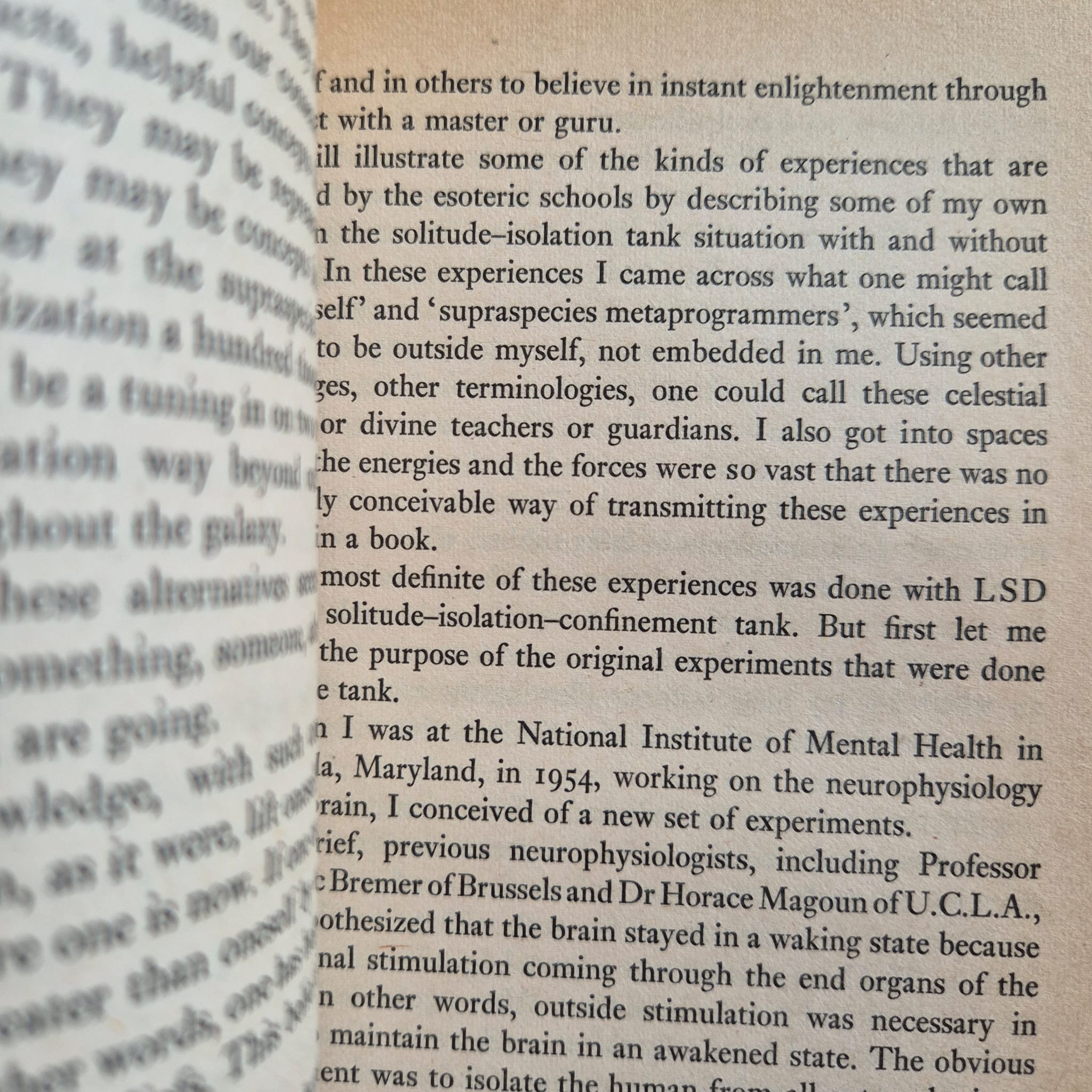 'The Centre of the Cyclone: An Autobiography of Inner Space' by John C. Lilly
