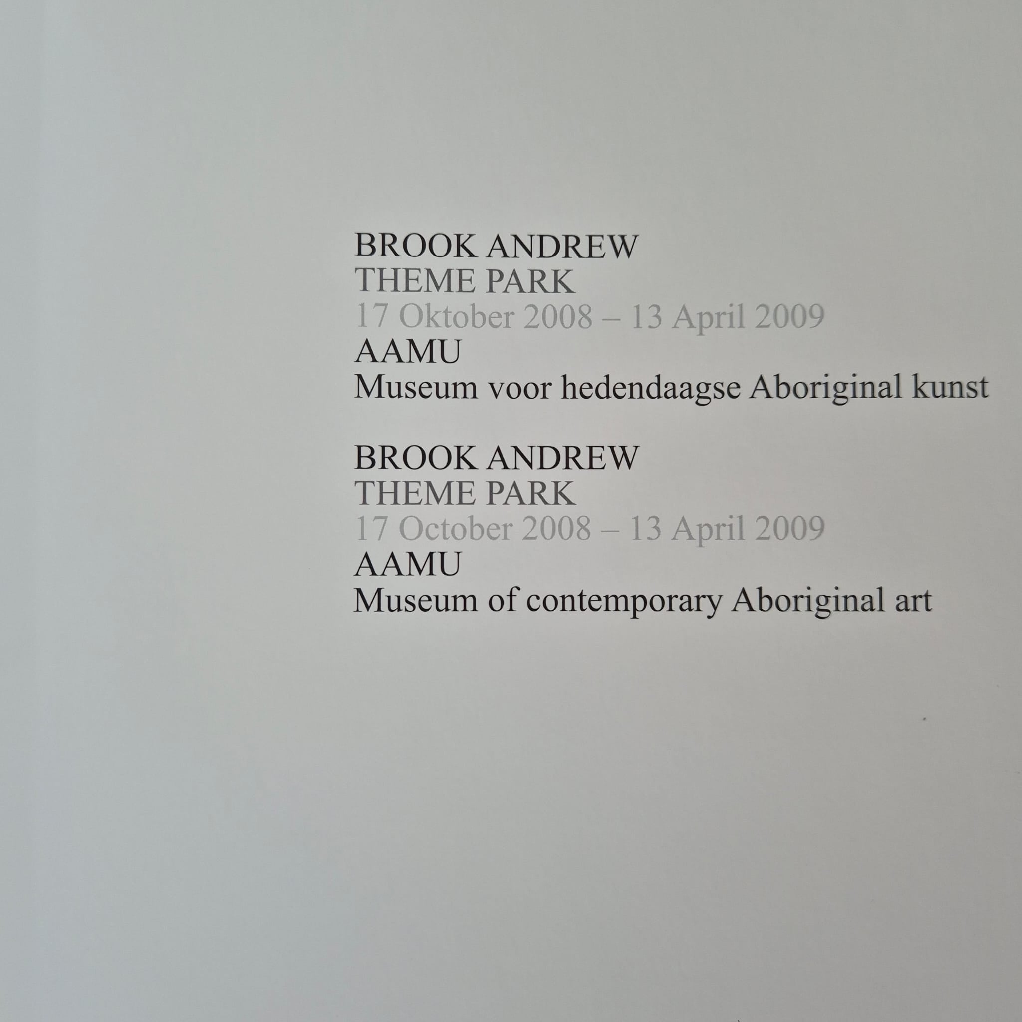 'Theme Park' by Brook Andrew