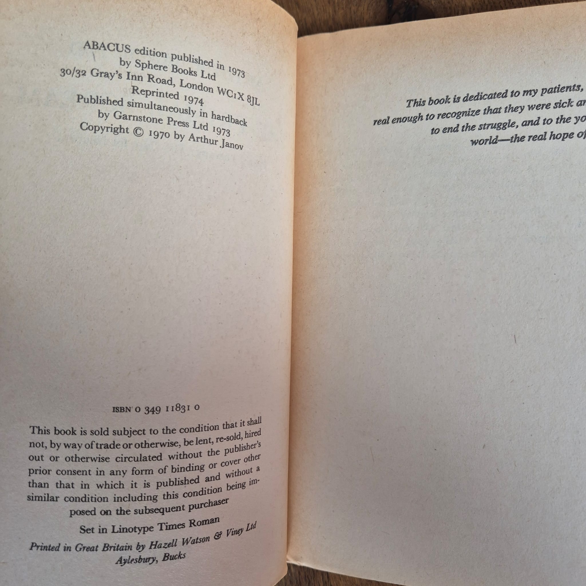 'The Primal Scream' by Arthur Janov