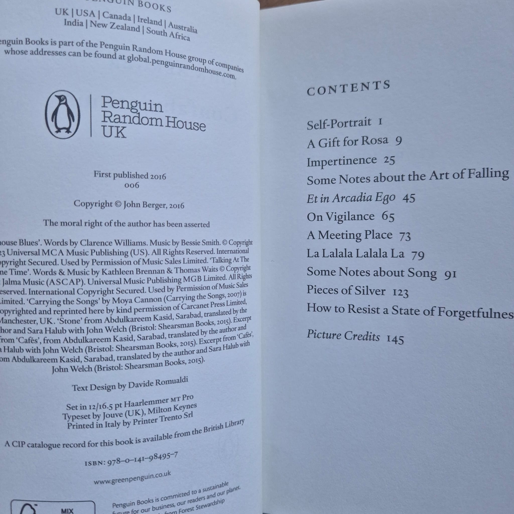 'Confabulations' by John Berger