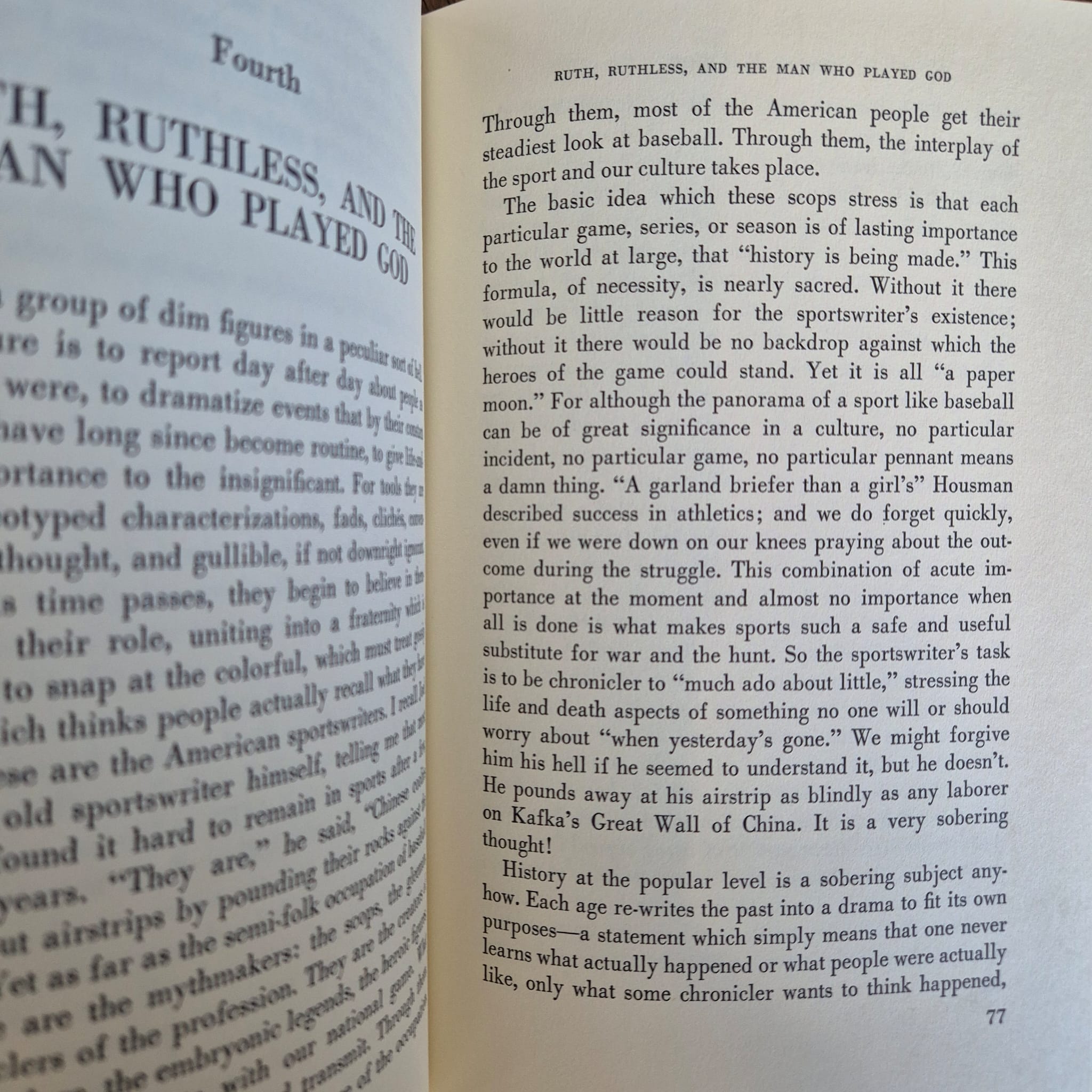 ‘The Old Ball Game: Baseball in Folklore and Fiction’ by Tristram P. Coffin