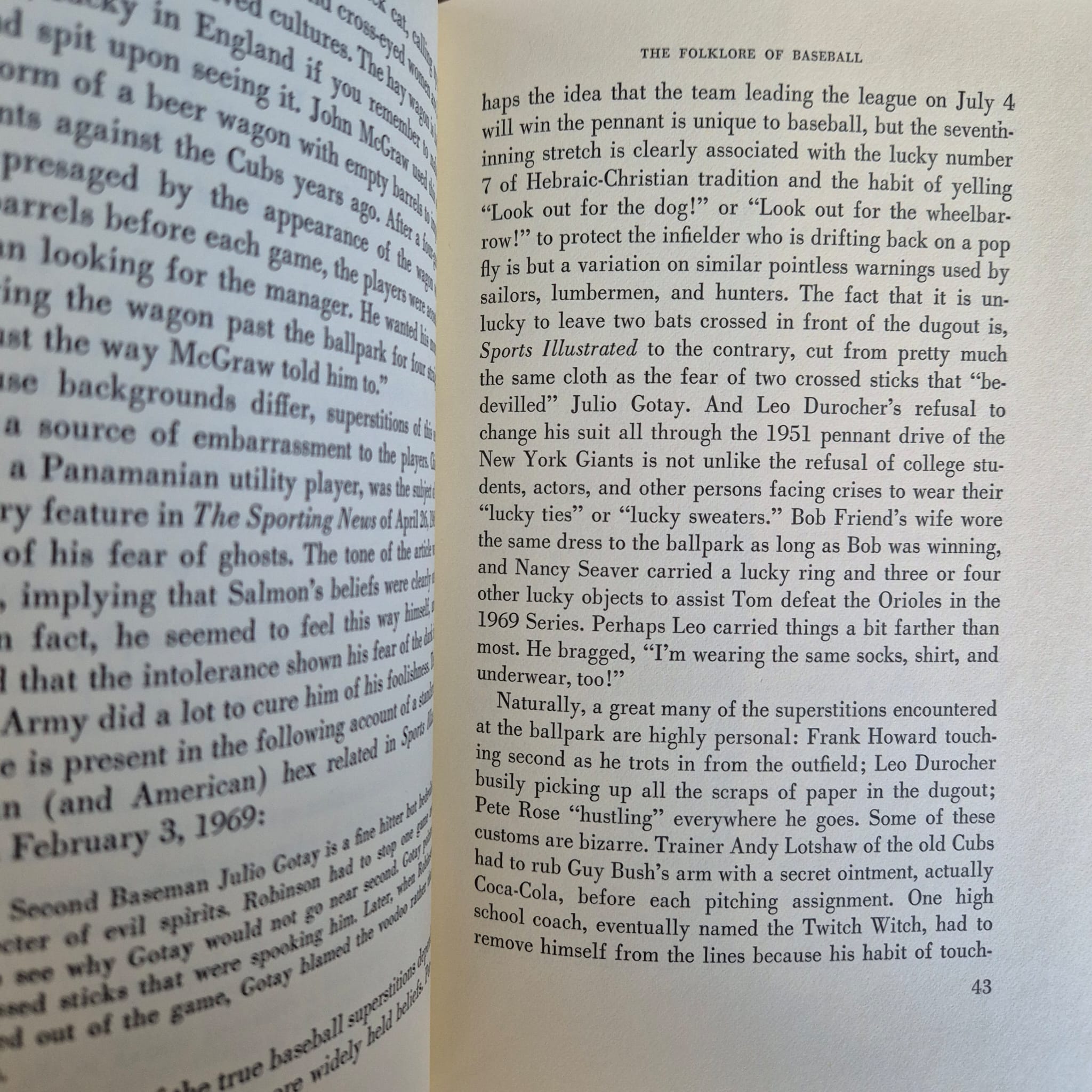 ‘The Old Ball Game: Baseball in Folklore and Fiction’ by Tristram P. Coffin