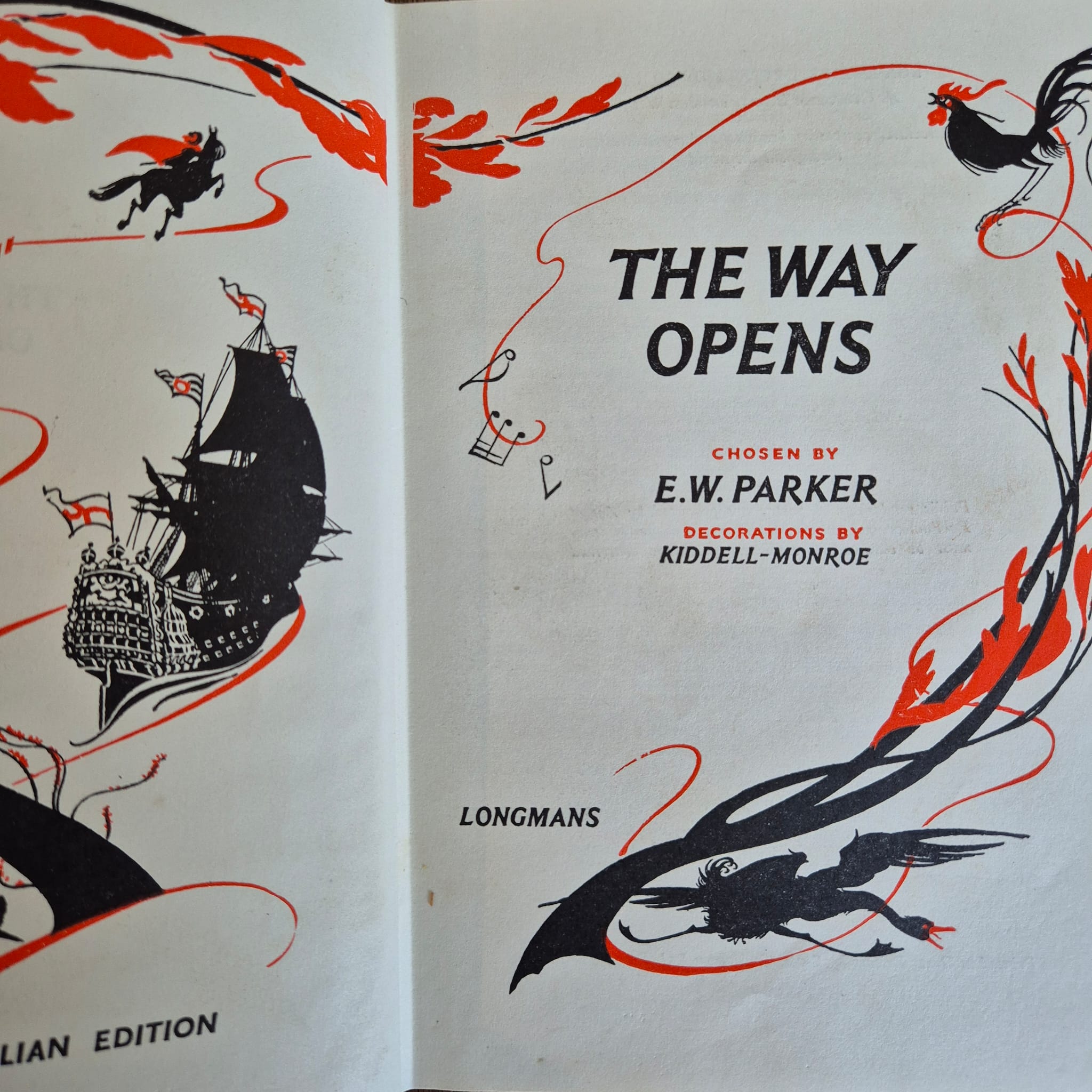 ‘The Way Opens’ chosen by E. W. Parker, with decorations by Kiddell-Monroe