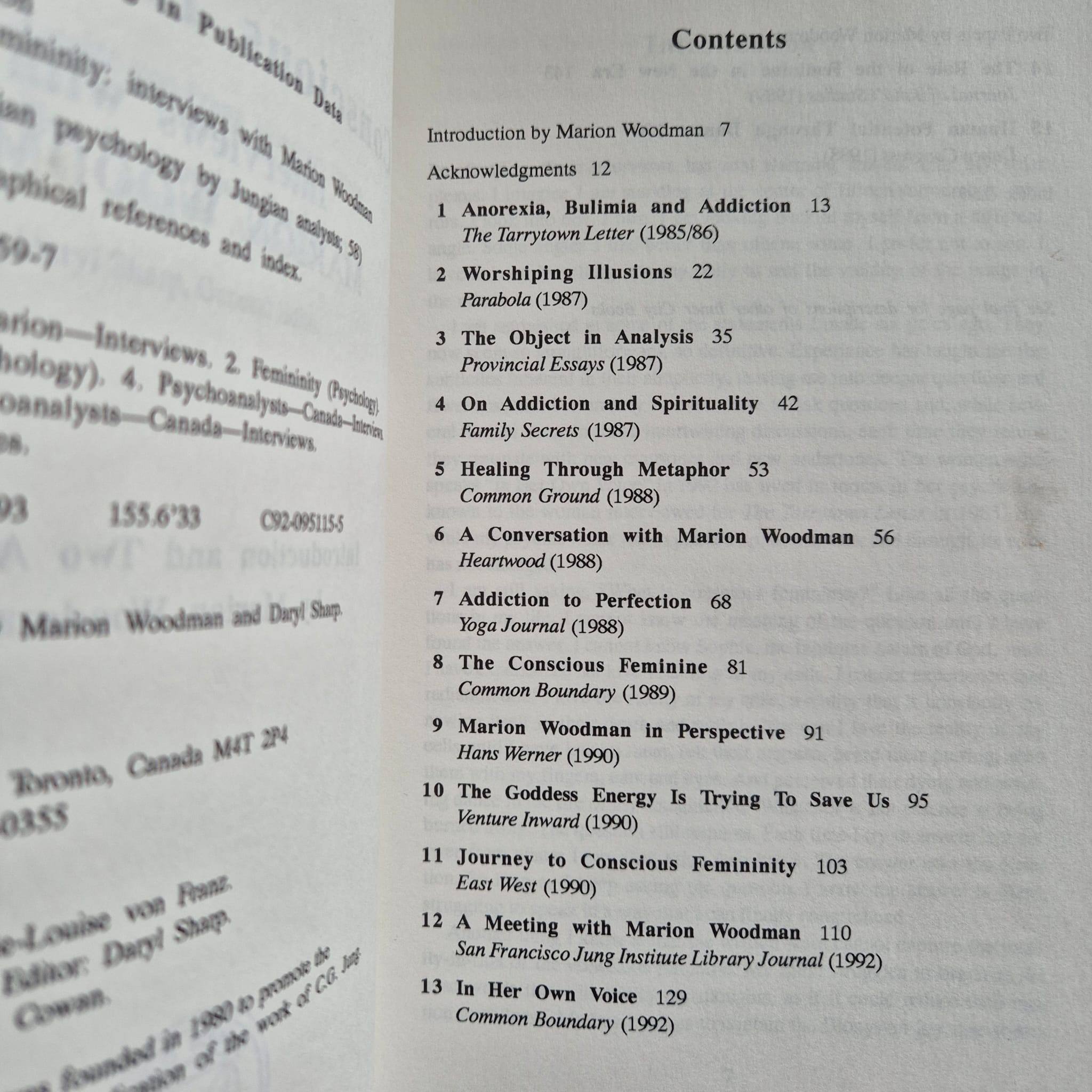 ‘Conscious Femininity: Interviews with Marion Woodman’ by Marion Woodman and Daryl Sharp