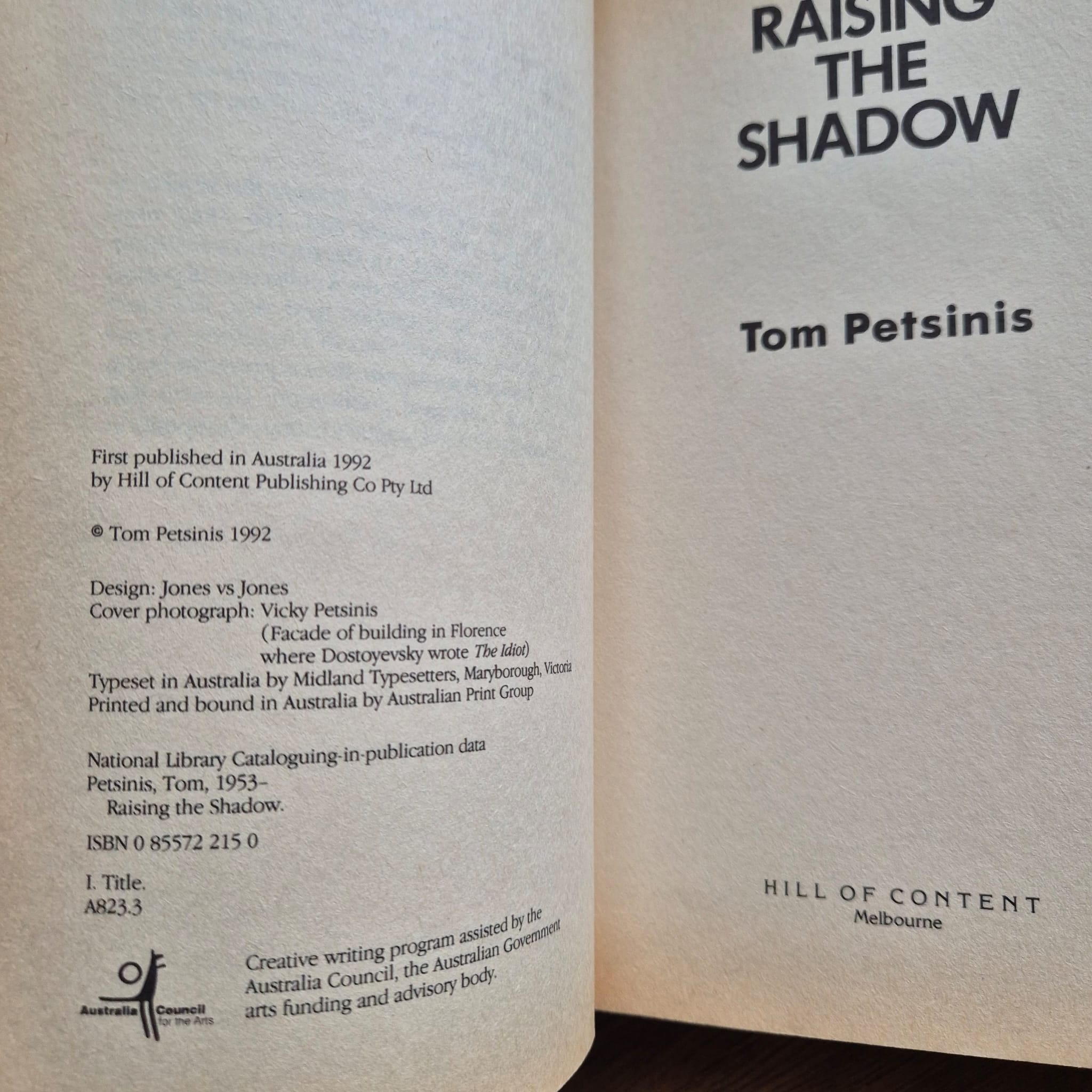 ‘Raising the Shadow’ by Tom Petsinis
