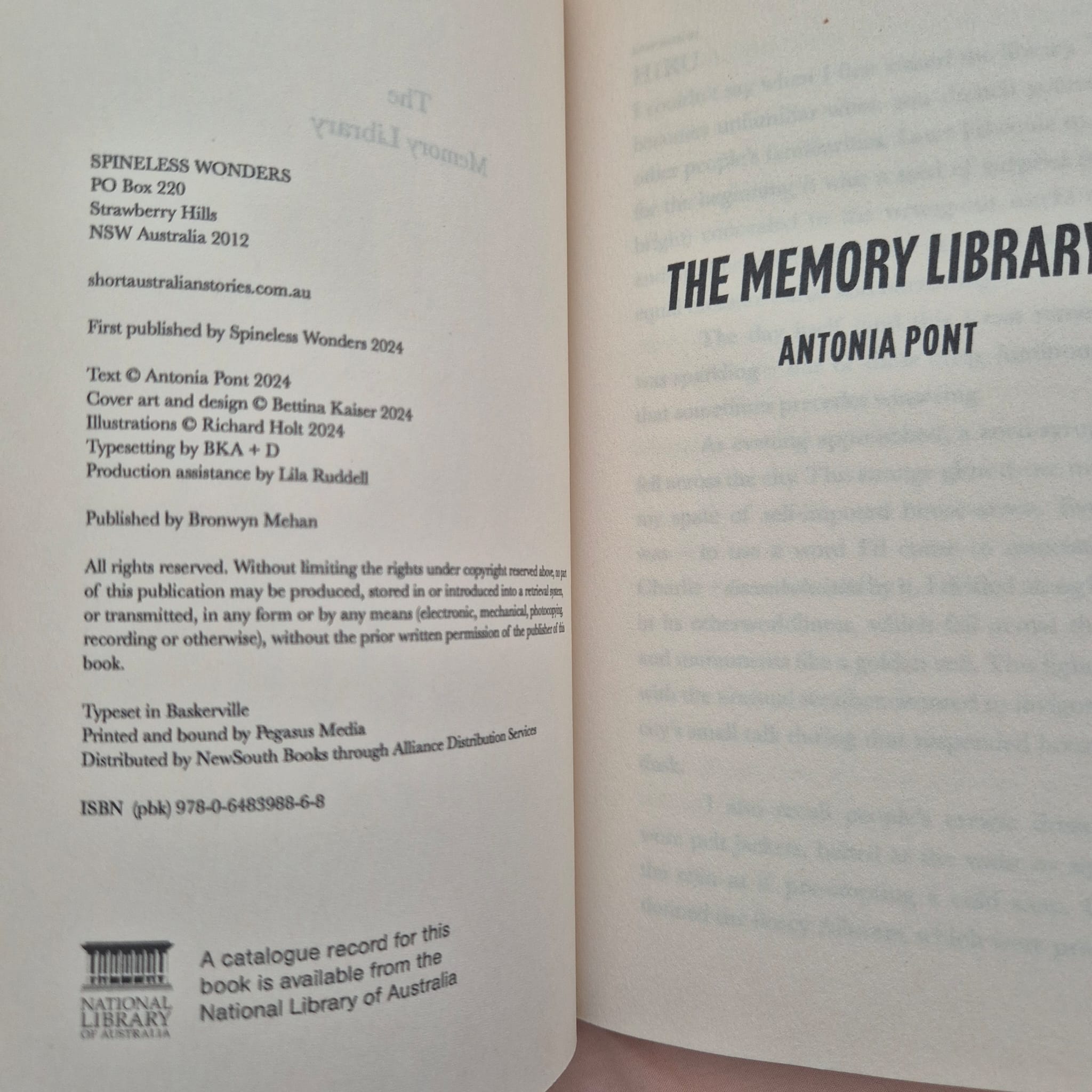 'The Memory Library' by Antonia Pont