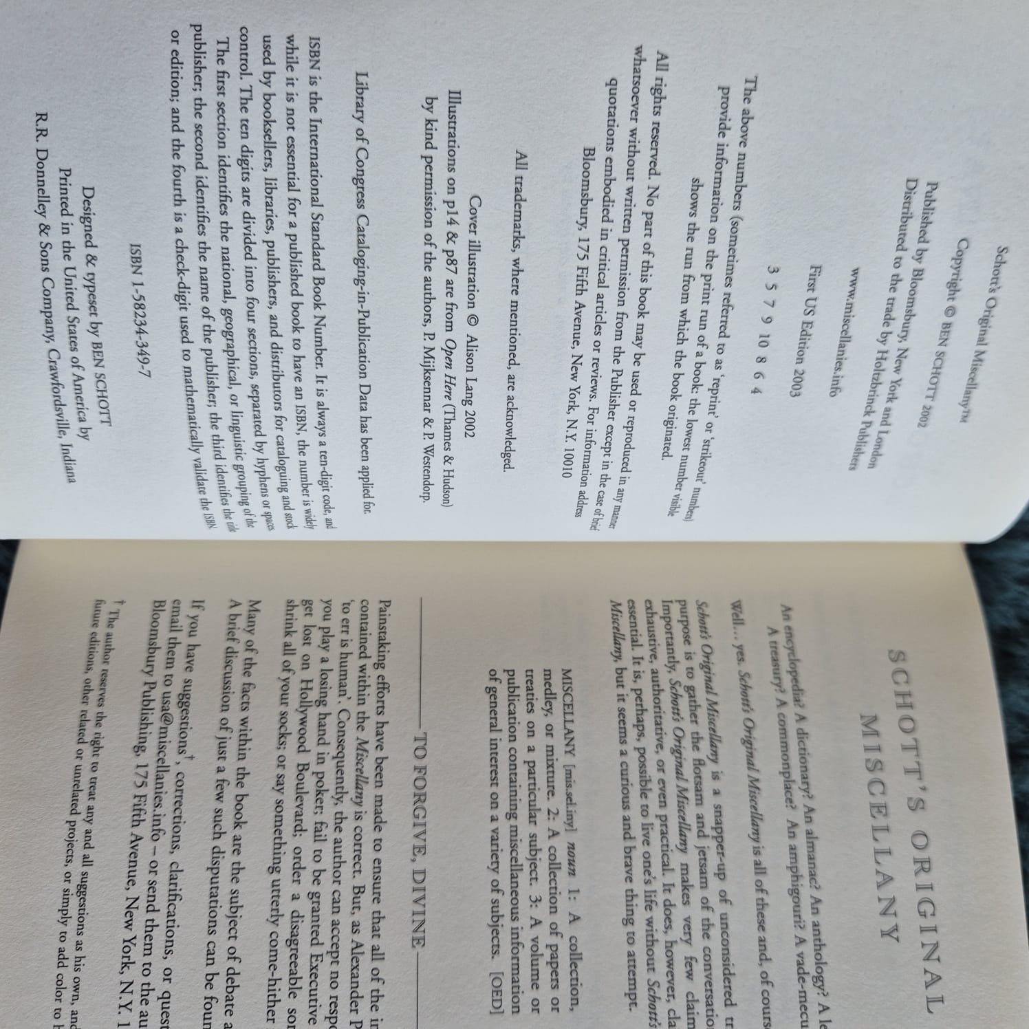 'Schott’s Original Miscellany' by Ben Schott