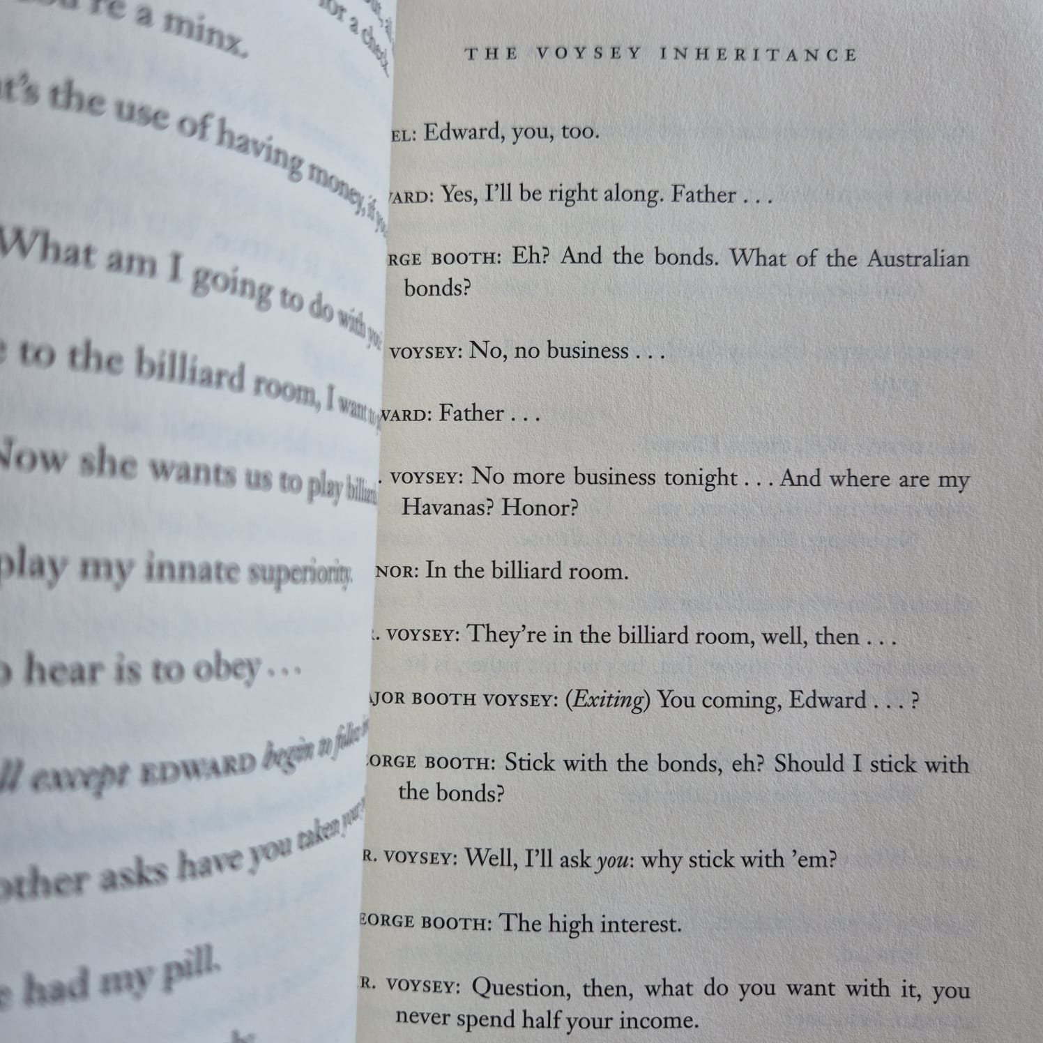 'The Voysey Inheritance: A Play' by Harley Granville-Barker, adapted by David Mamet