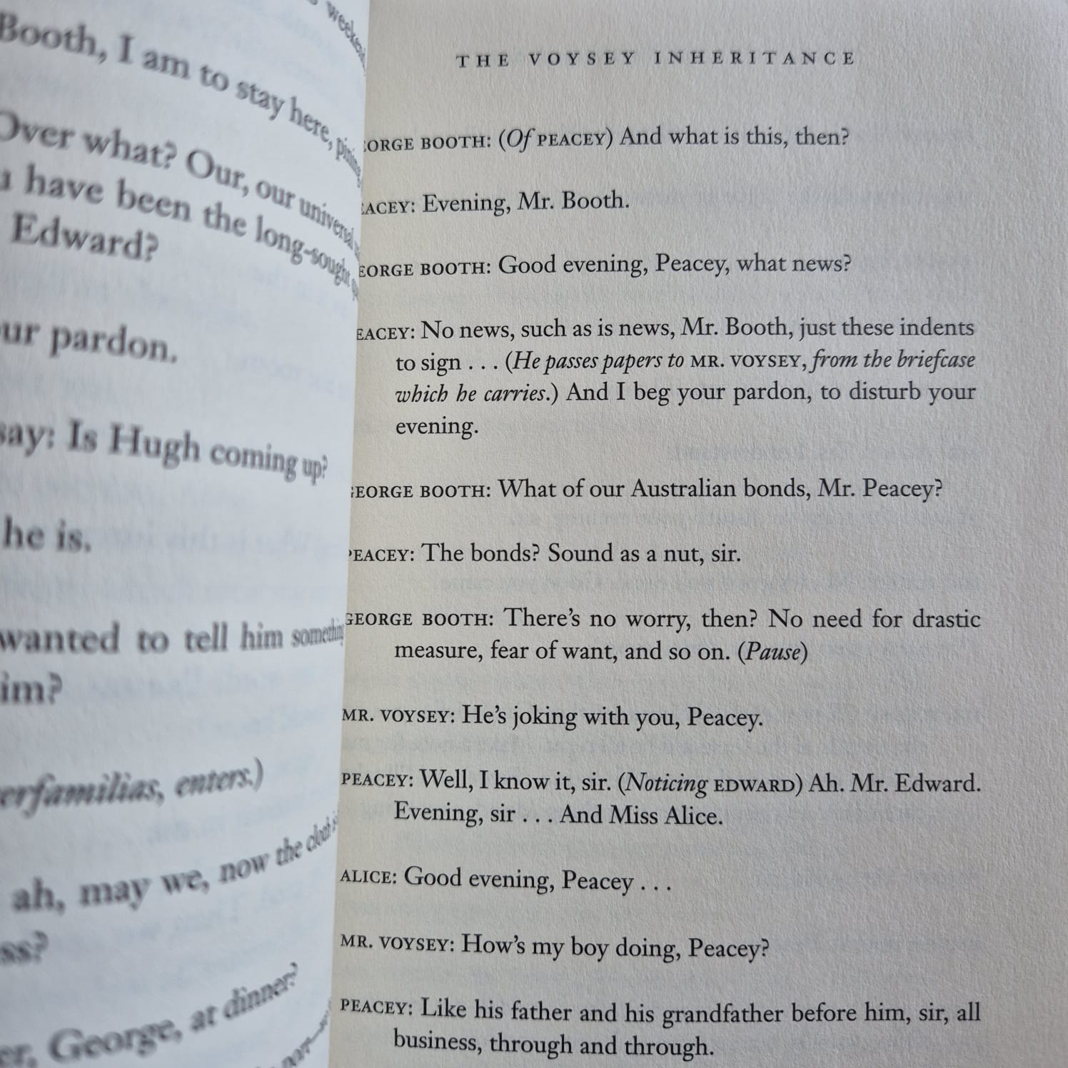 'The Voysey Inheritance: A Play' by Harley Granville-Barker, adapted by David Mamet